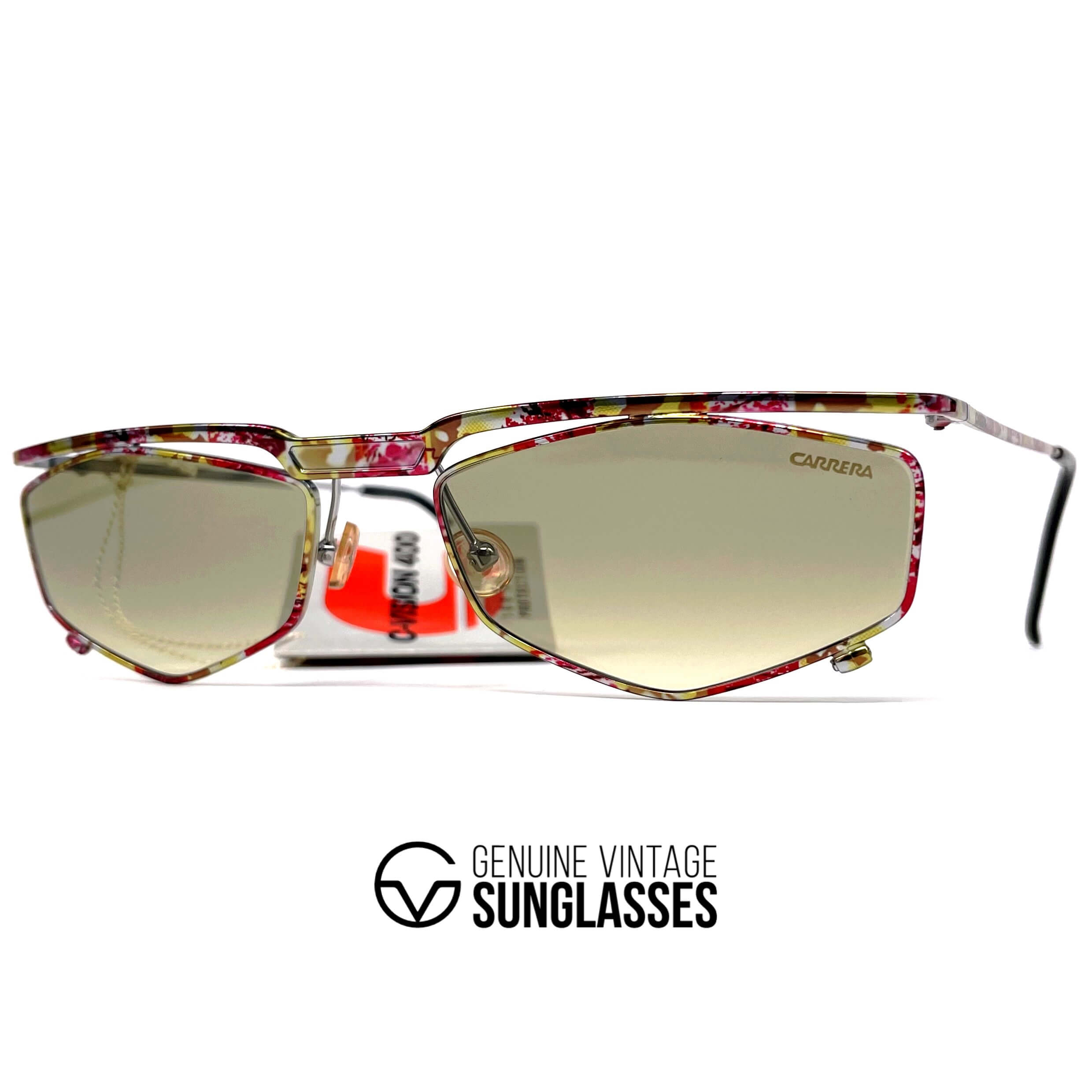Vintage CARRERA 5546 "C-Vision 400" metal designer sunglasses