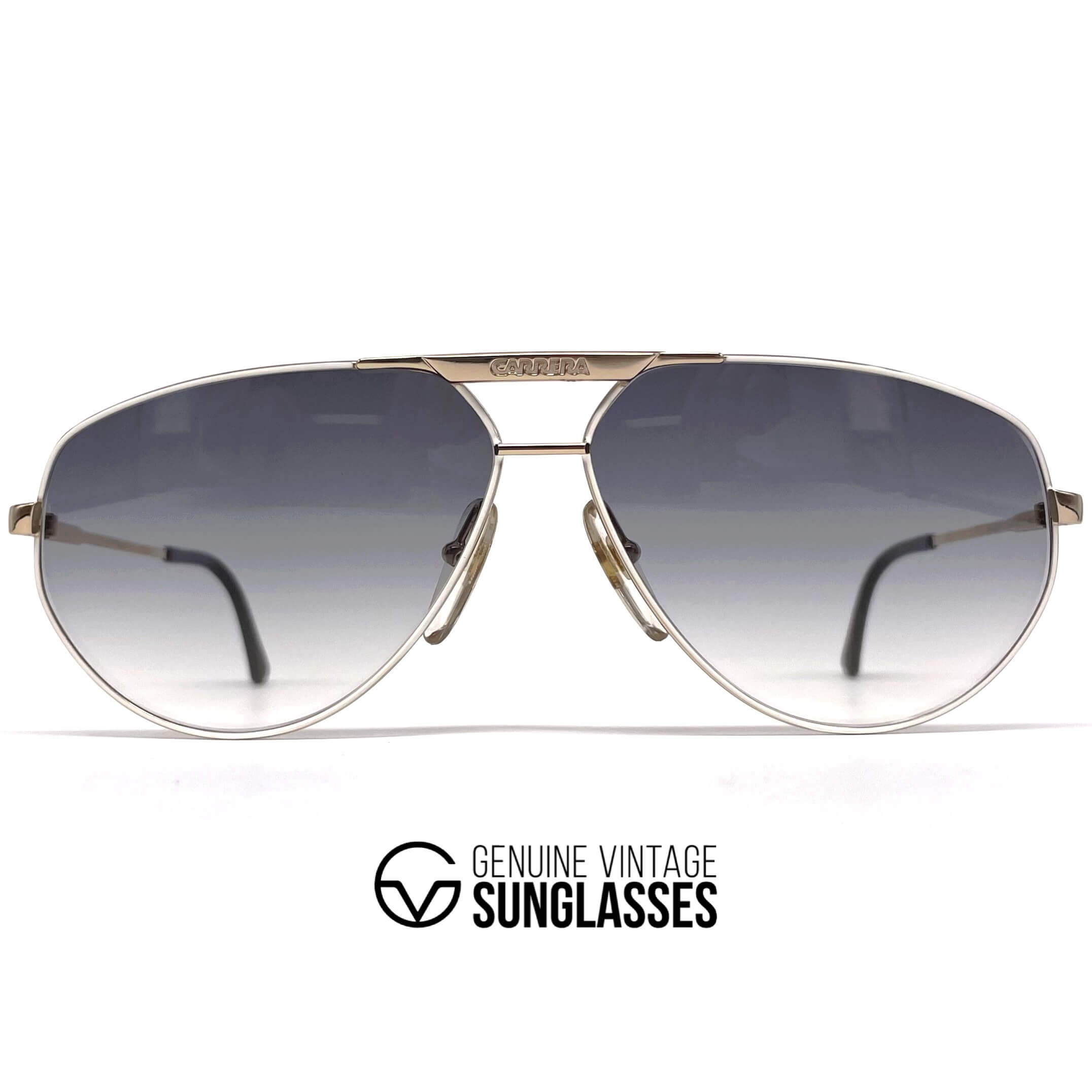 Vintage CARRERA 5322 gold grey aviator sunglasses