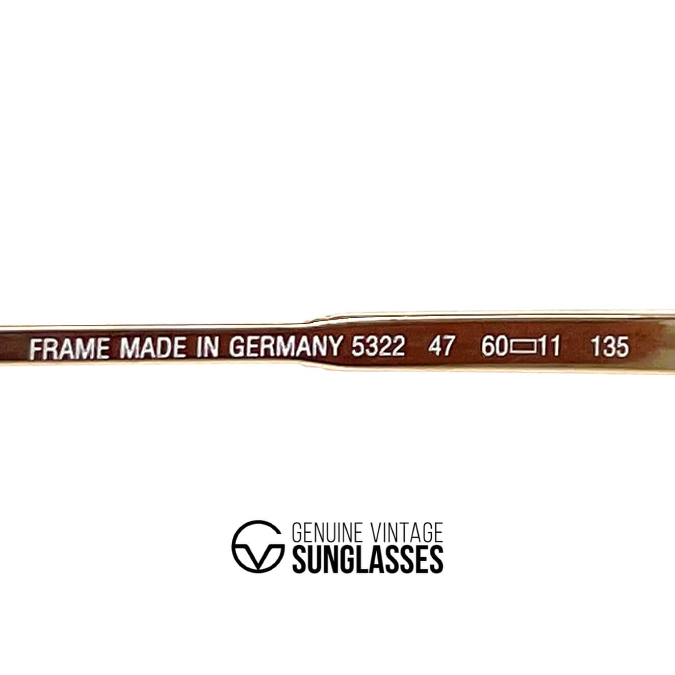 Vintage CARRERA 5322 gold grey aviator sunglasses