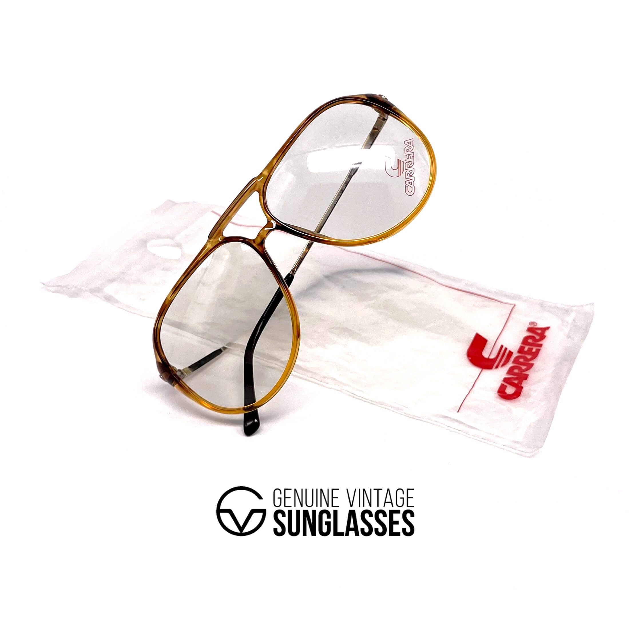 Vintage CARRERA 5321 tortoise crystal glasses frames