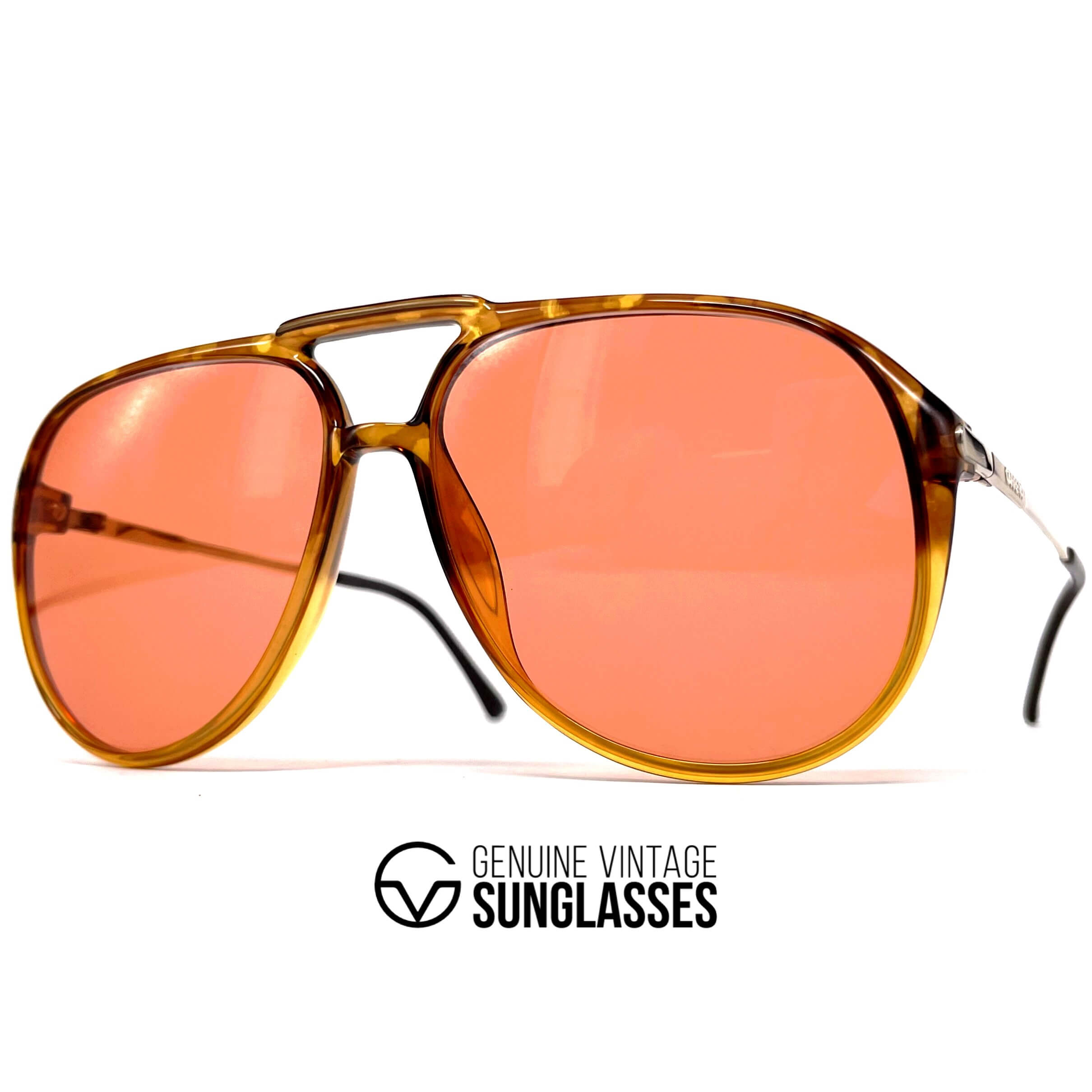 Vintage CARRERA 5321 orange tortoise shell sunglasses