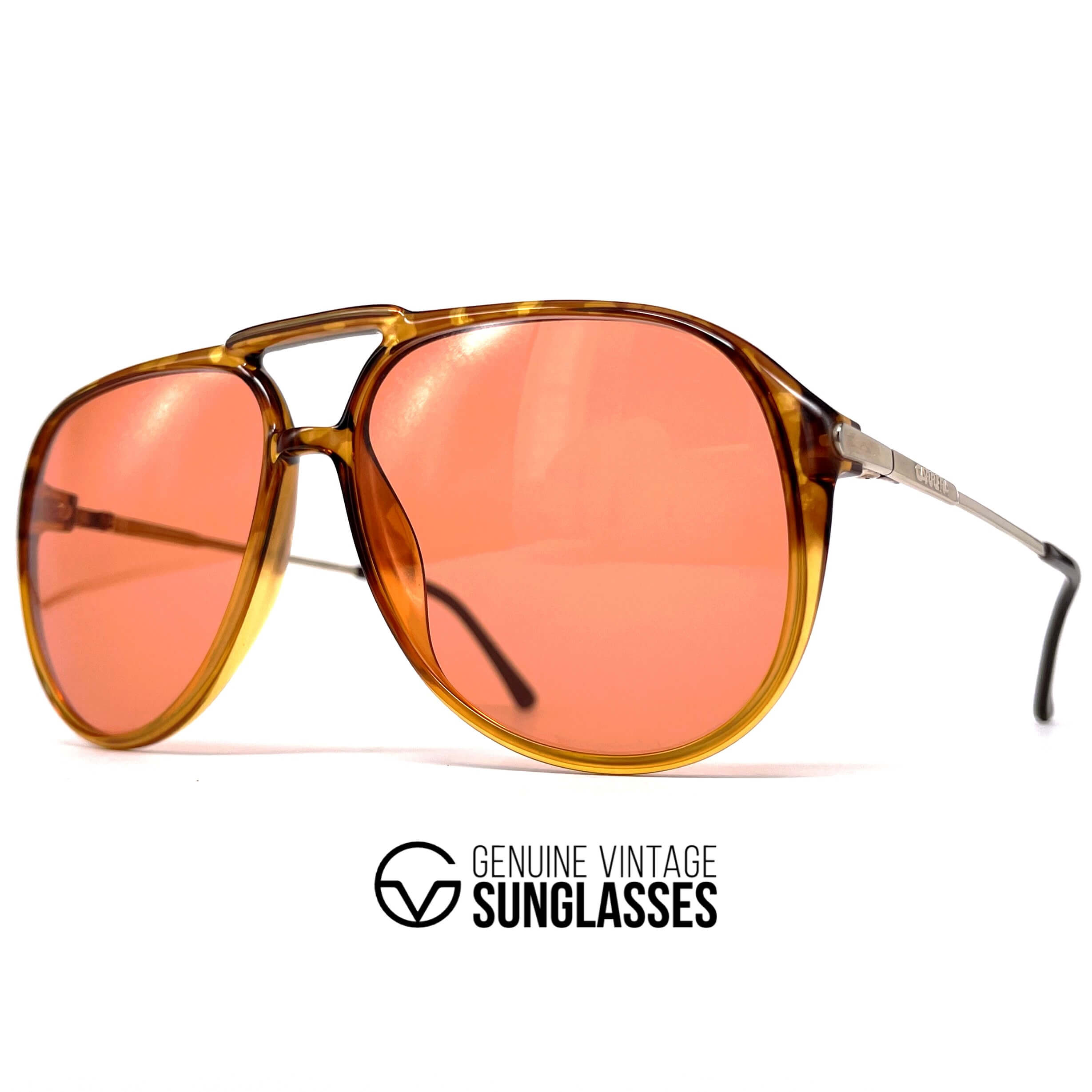 Vintage CARRERA 5321 orange tortoise shell sunglasses