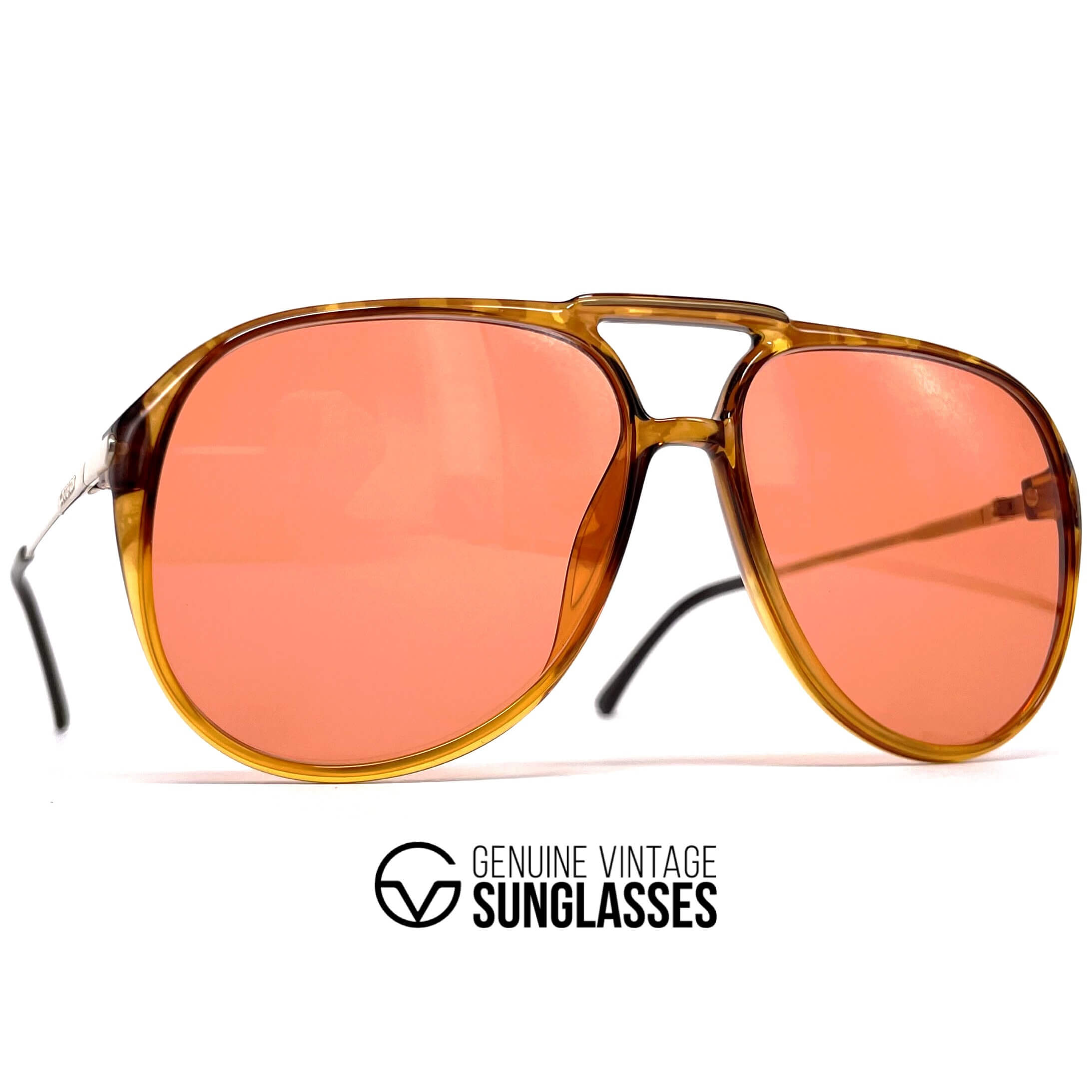 Vintage CARRERA 5321 orange tortoise shell sunglasses