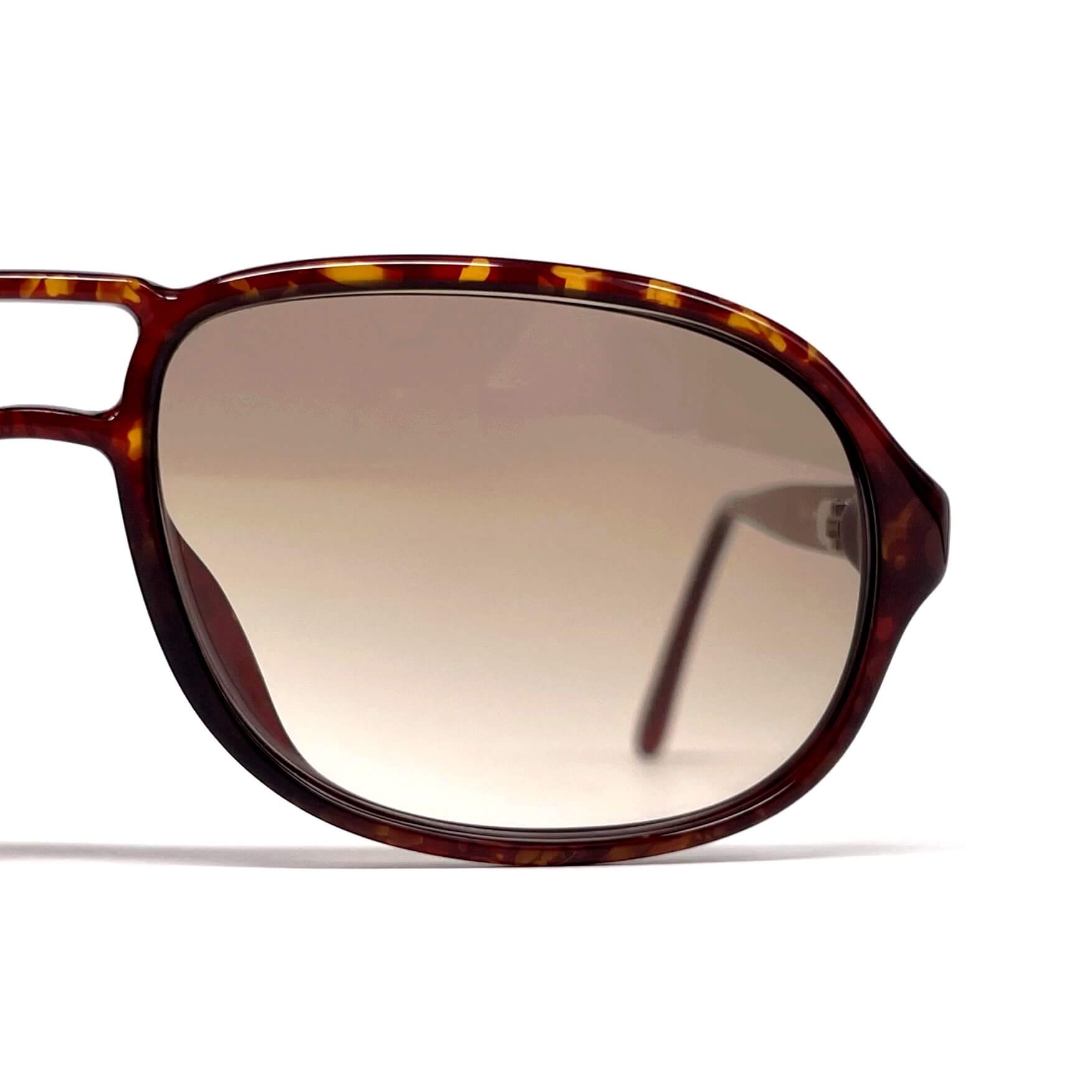Vintage DUNHILL 6155 rare dark havana aviator sunglasses