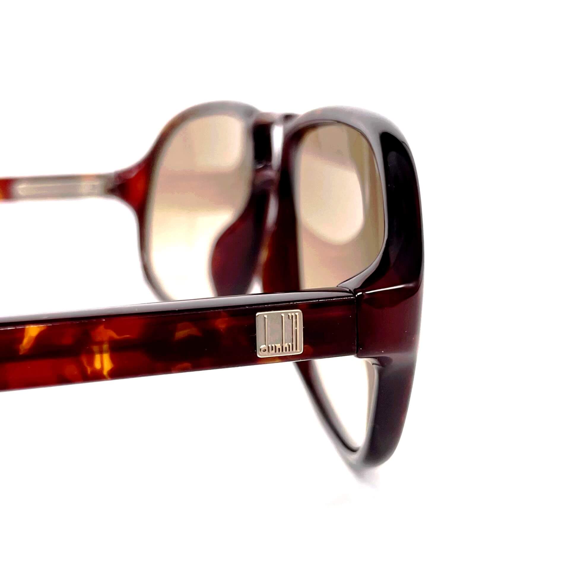 Vintage DUNHILL 6155 rare dark havana aviator sunglasses