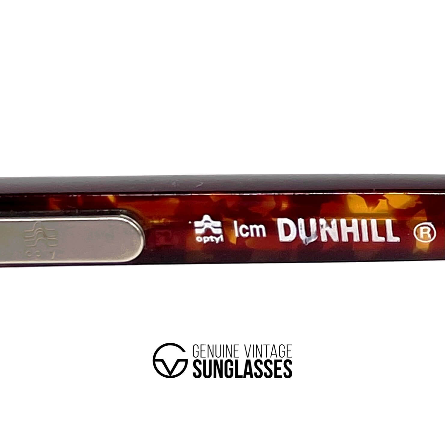 Vintage DUNHILL 6155 rare dark havana aviator sunglasses