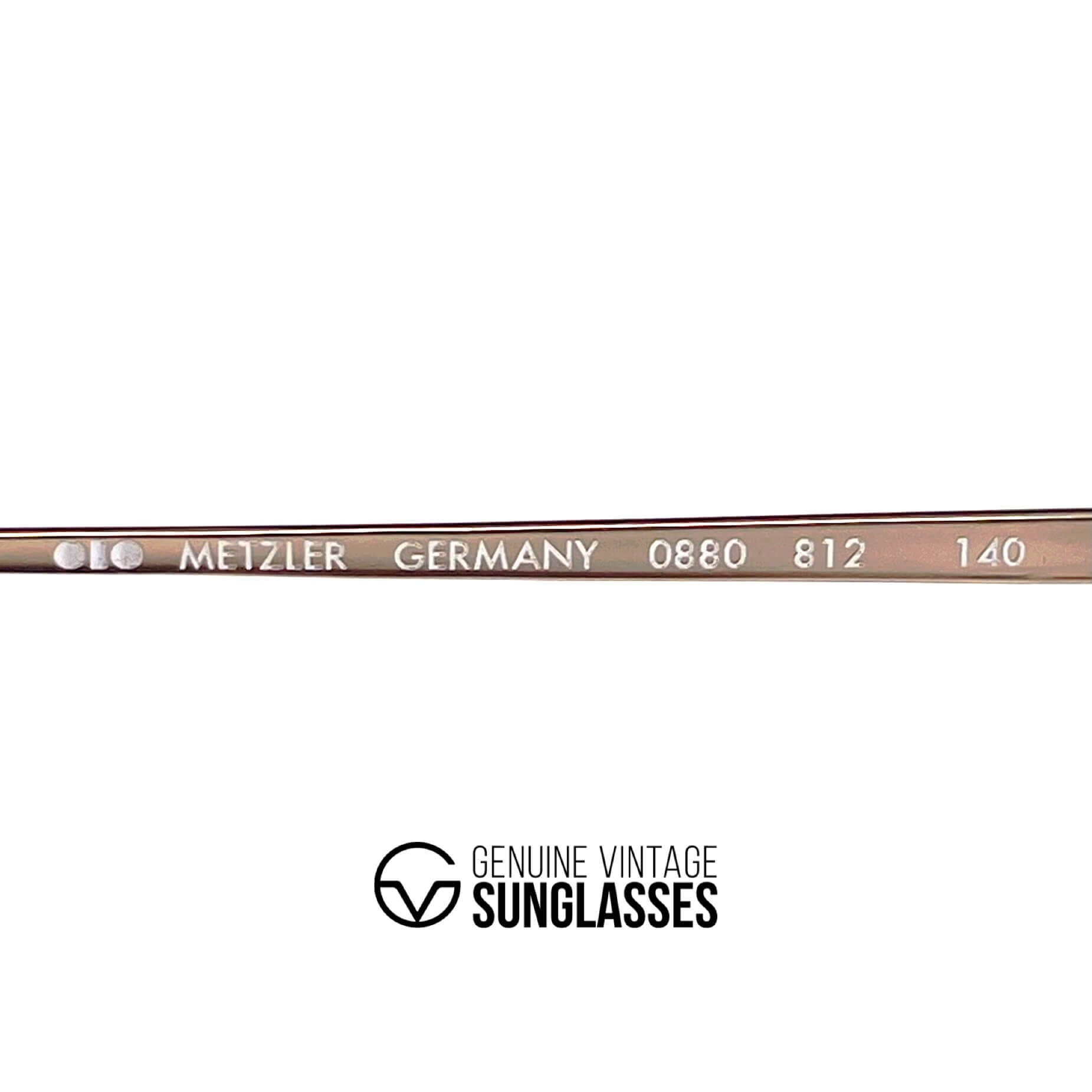 Vintage METZLER 0880 En Vogue designer round sunglasses