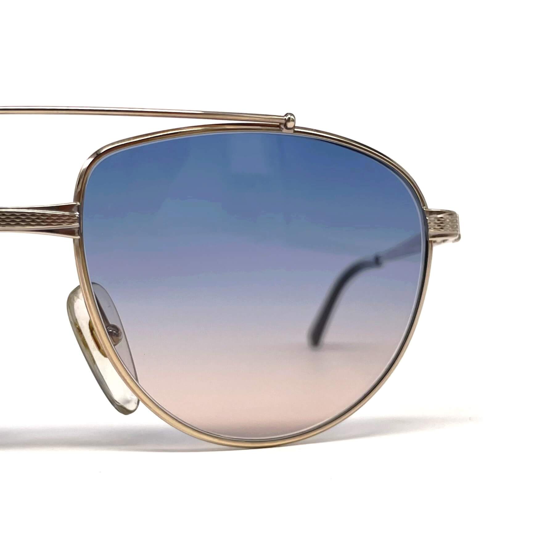 Vintage DUNHILL 6158 gold plated rhodanized aviator sunglasses