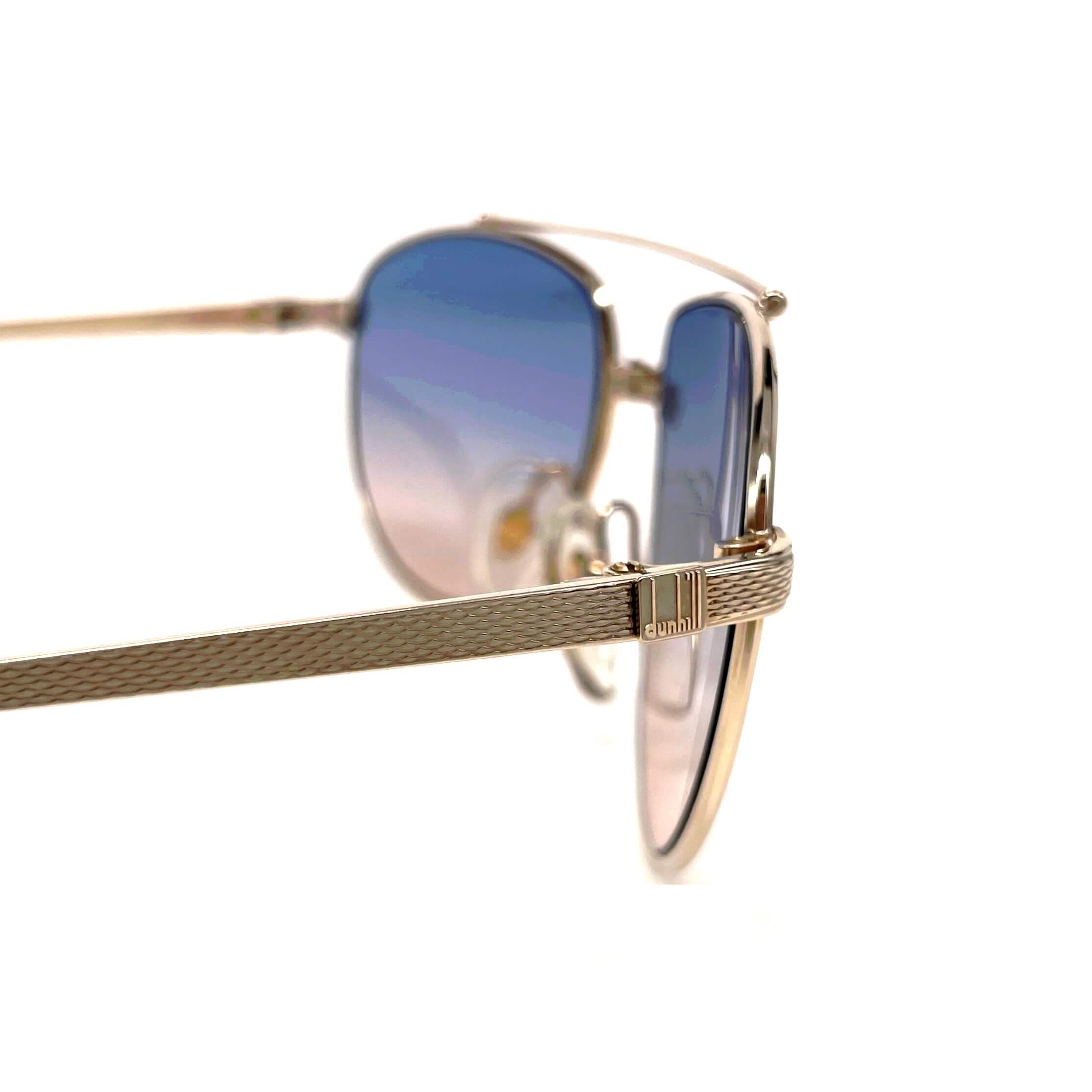 Vintage DUNHILL 6158 gold plated rhodanized aviator sunglasses