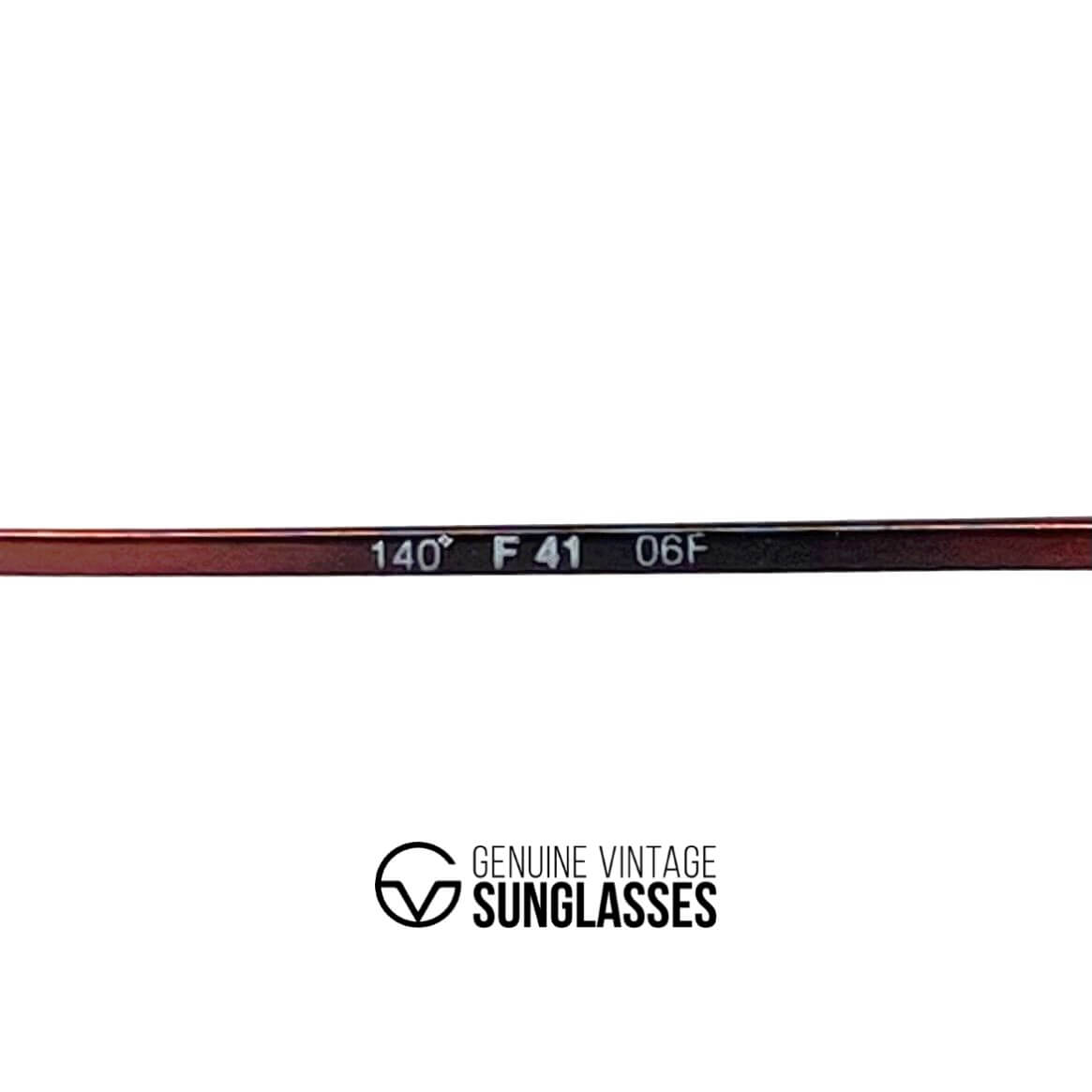 Vintage FERRARI F41 aviator black gold sunglasses