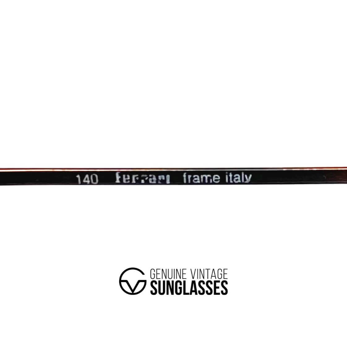 Vintage FERRARI F41 aviator black gold sunglasses
