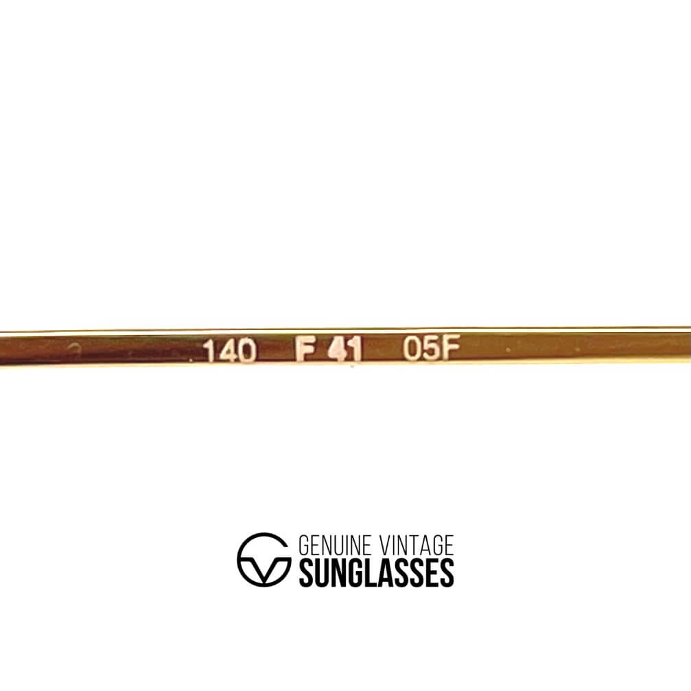 Vintage FERRARI F41 gold blue aviator sunglasses