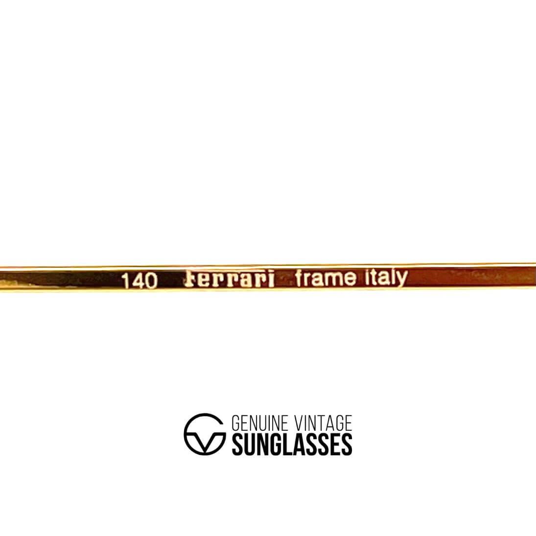 Vintage FERRARI F41 gold blue aviator sunglasses