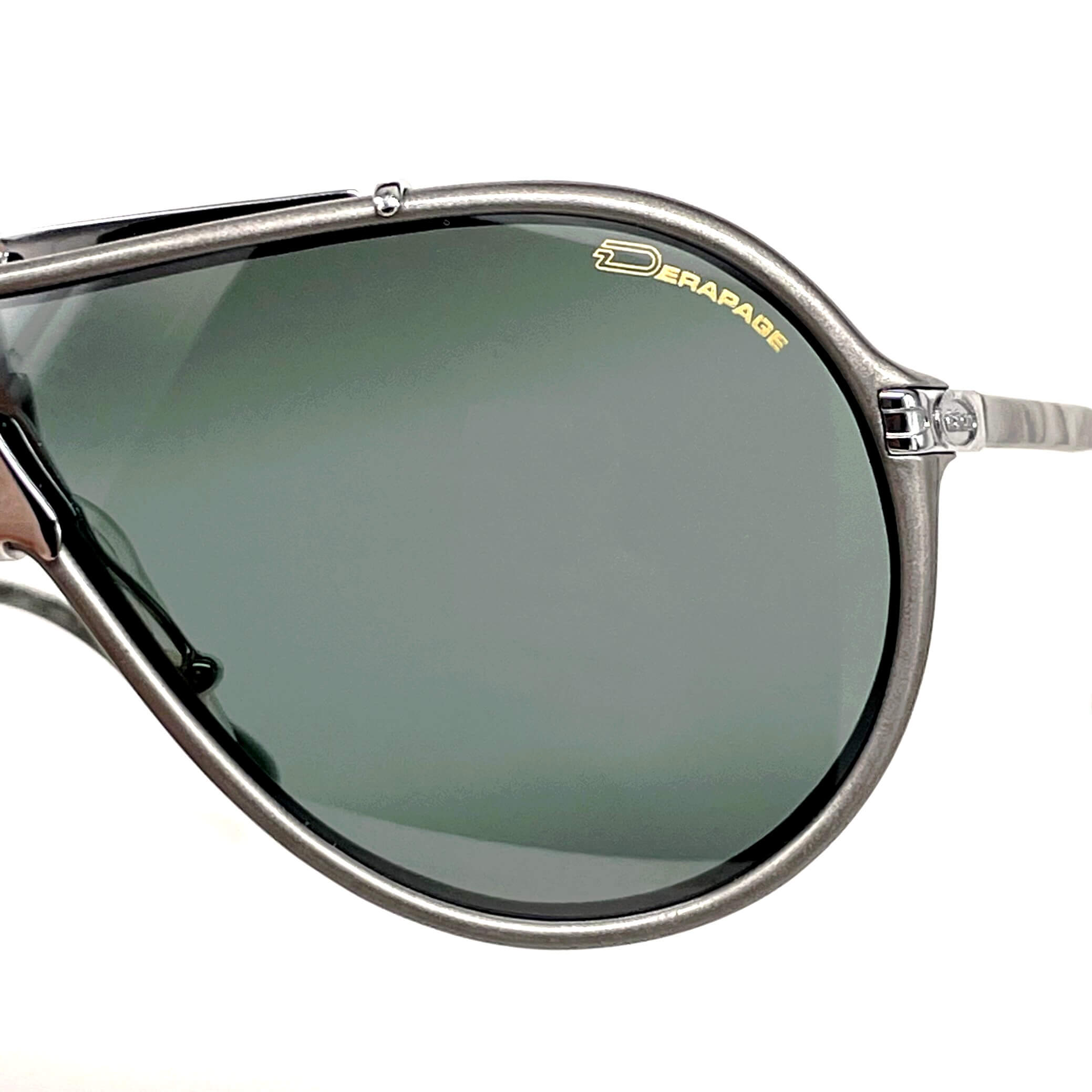 Vintage DÉRAPAGE 66 Vitaloni Racing silver wrap sunglasses