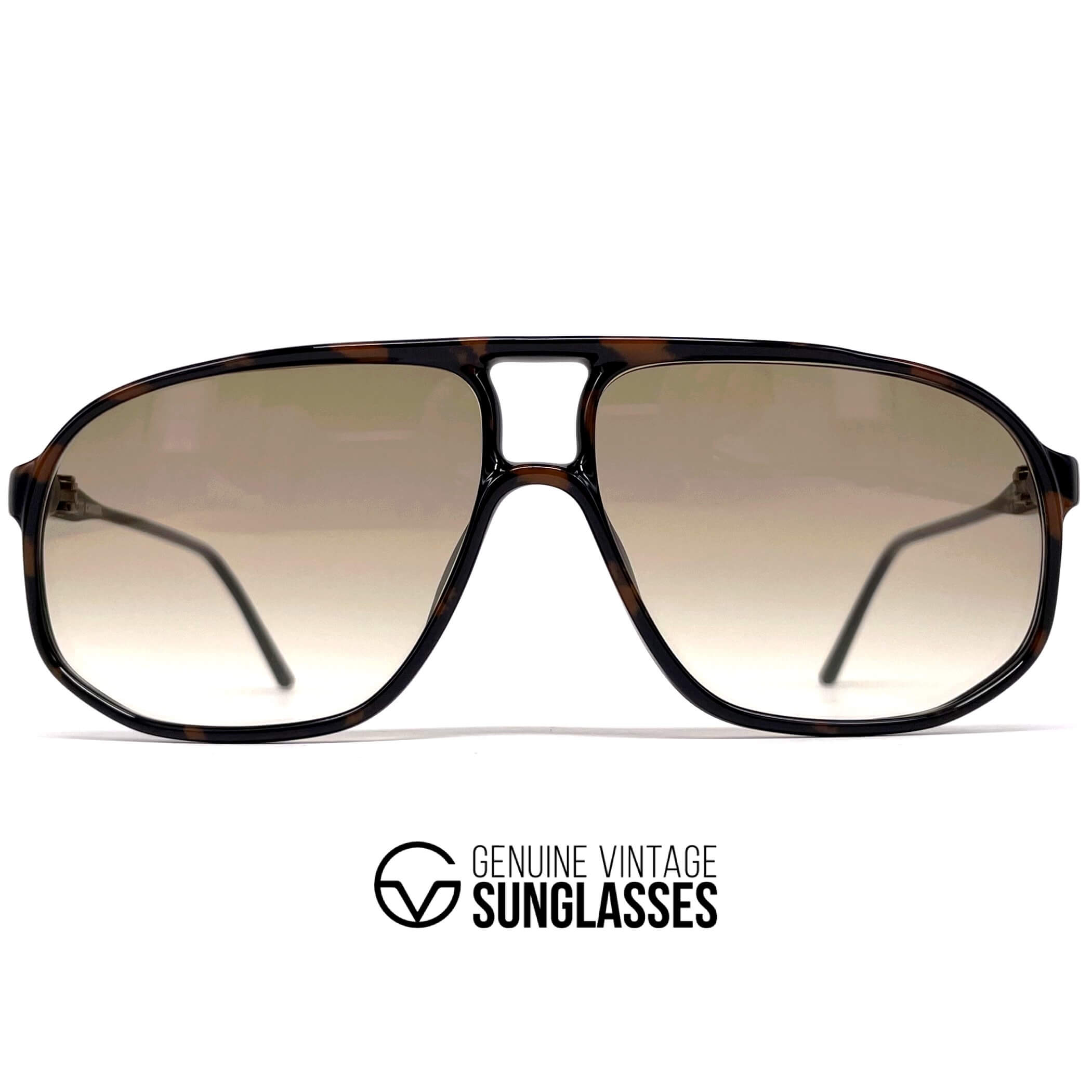 Vintage CARRERA 5325 havana aviator designer sunglasses