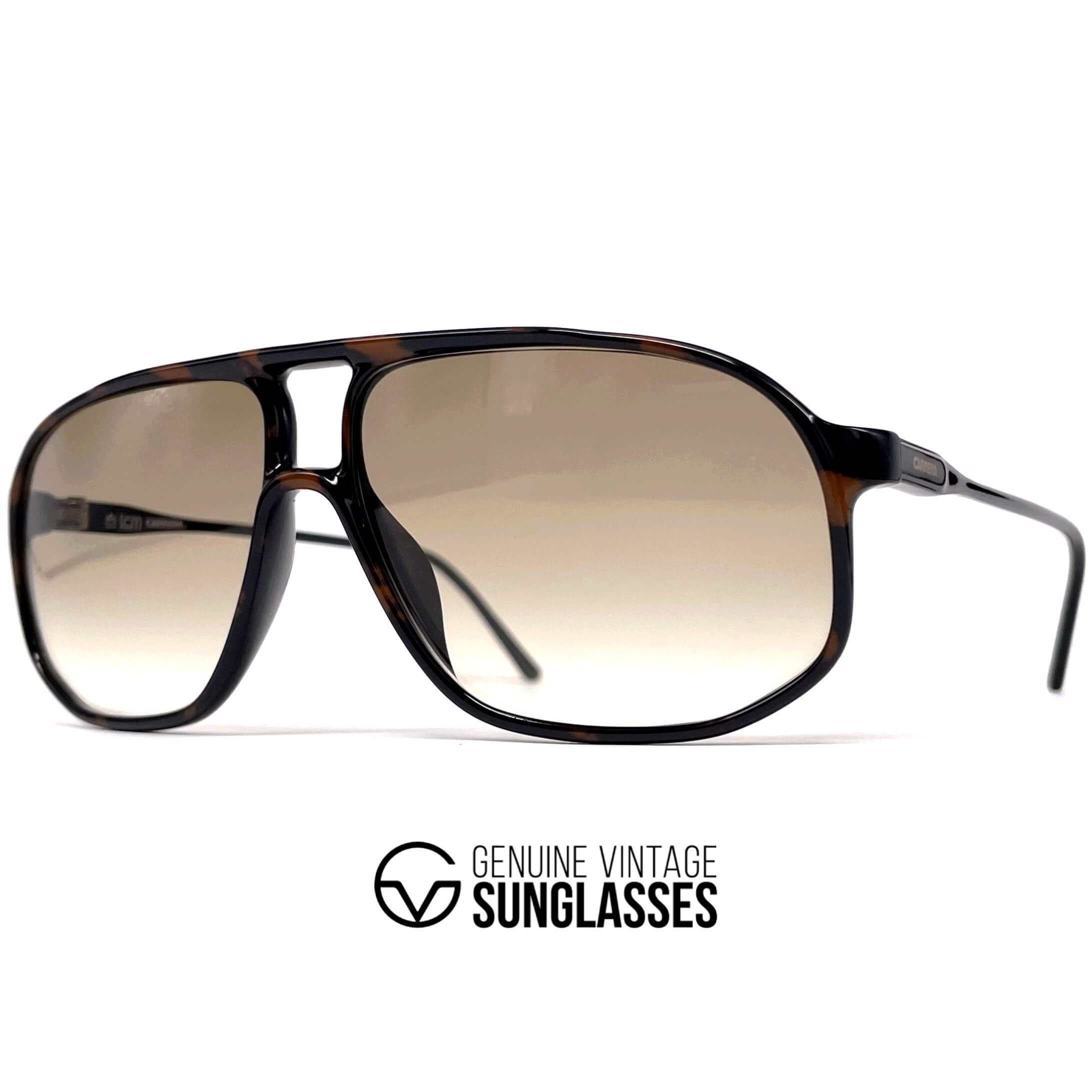 Vintage CARRERA 5325 havana aviator designer sunglasses