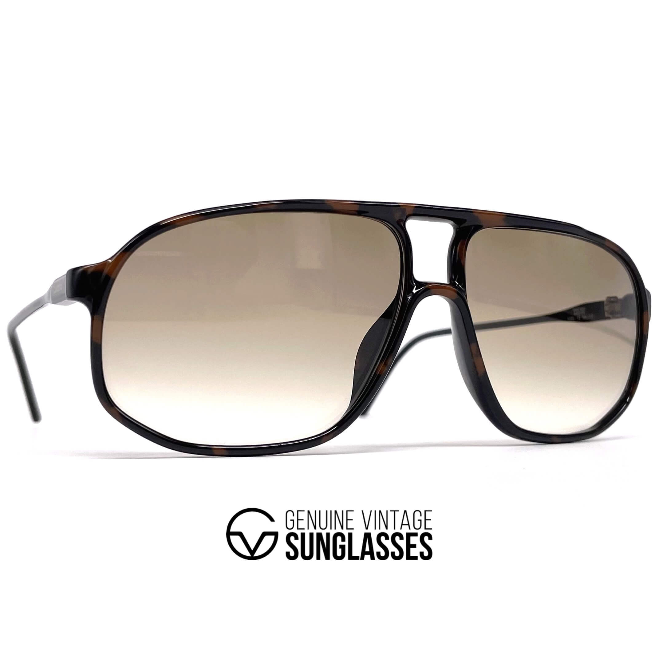 Vintage CARRERA 5325 havana aviator designer sunglasses