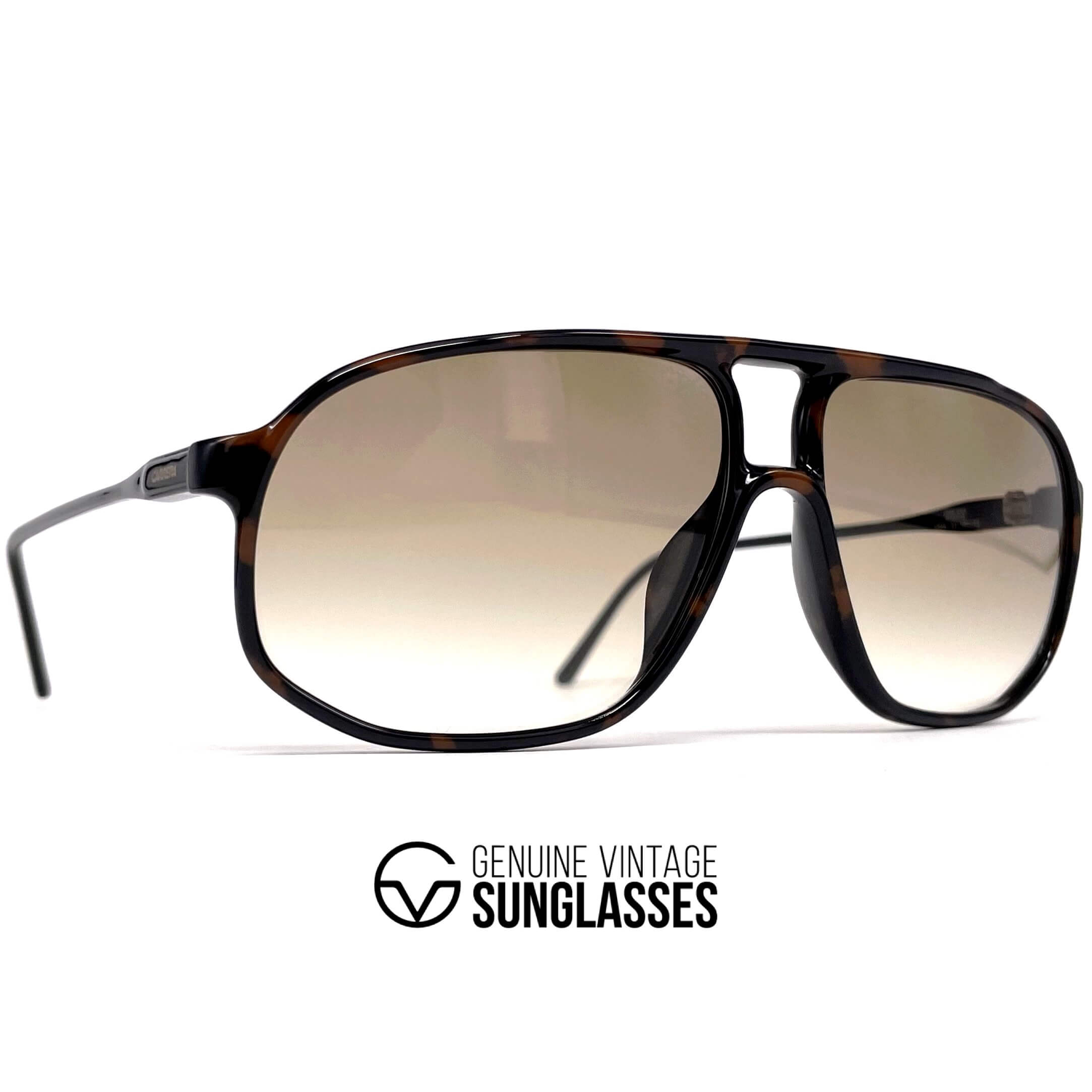 Vintage CARRERA 5325 havana aviator designer sunglasses