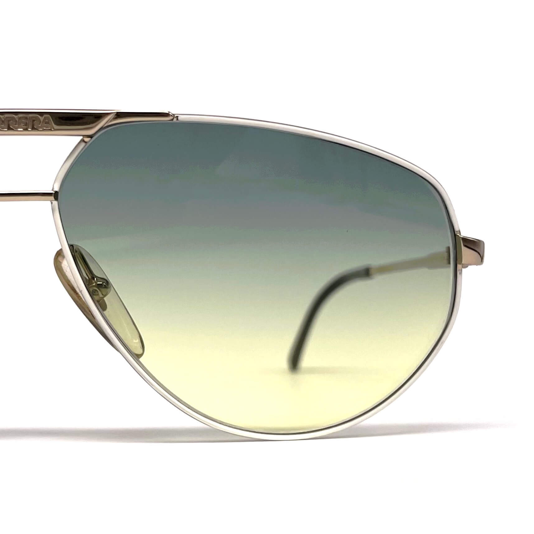 Vintage CARRERA 5322 yellow green aviator sunglasses