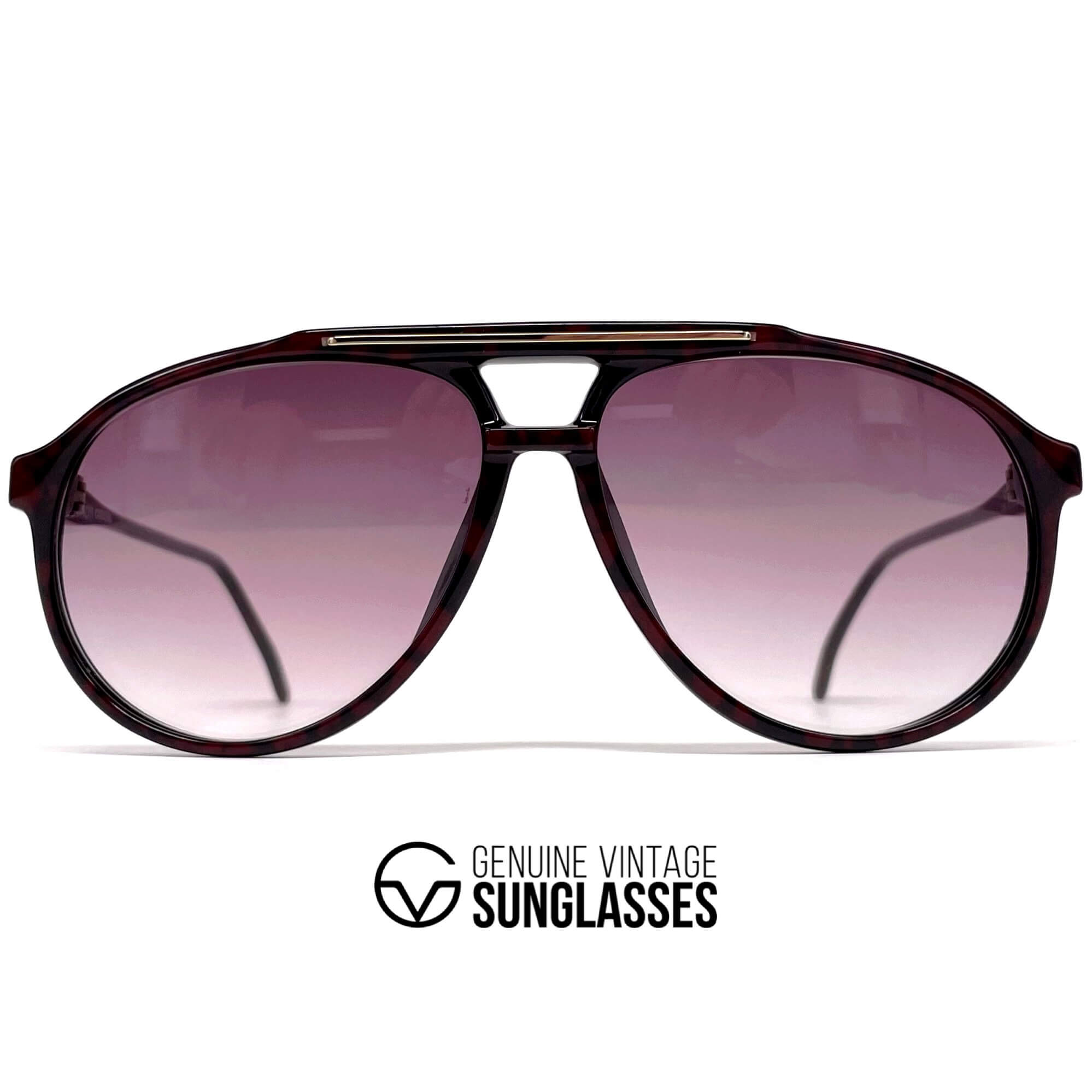 Vintage CARRERA 5345 black aviator designer sunglasses