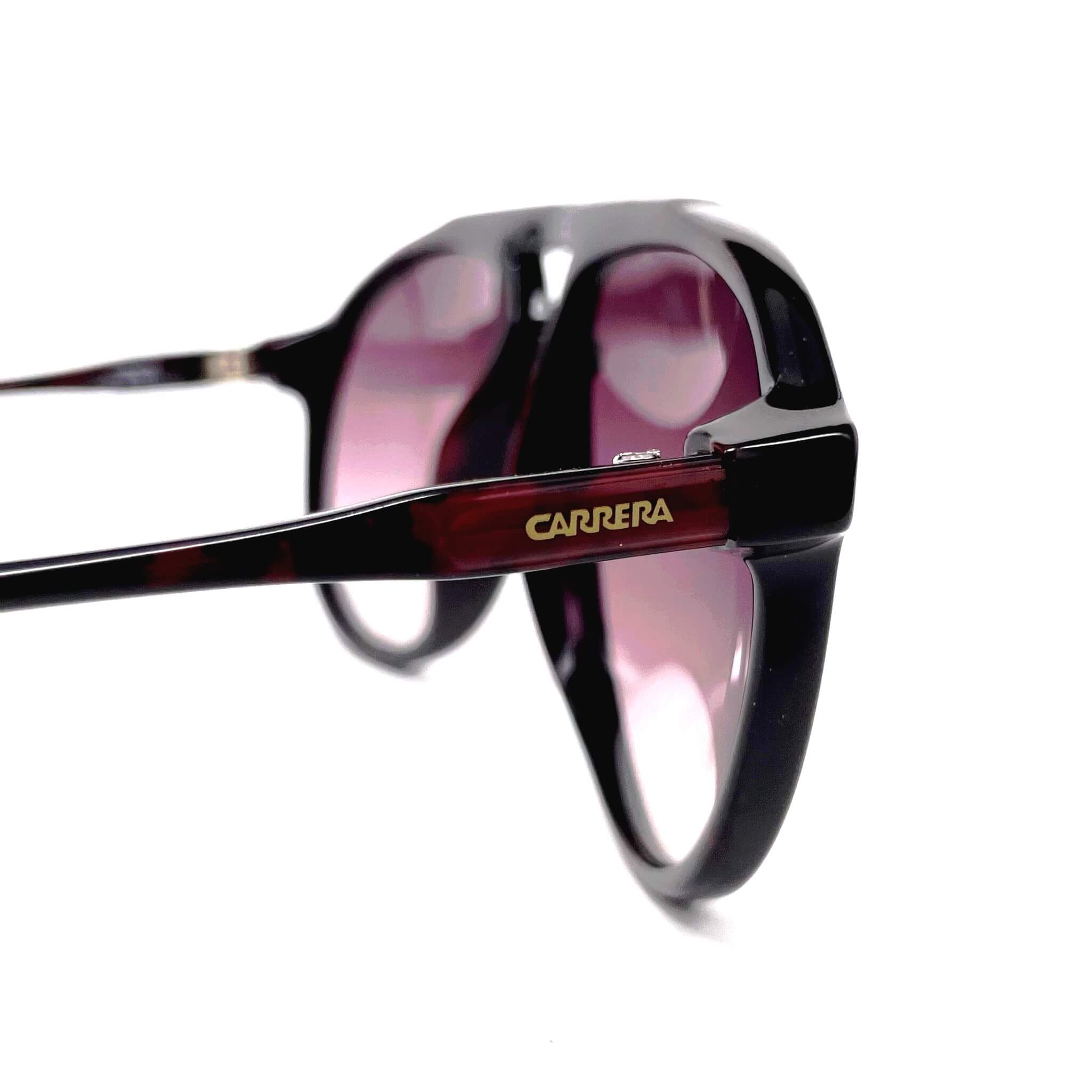 Vintage CARRERA 5345 black aviator designer sunglasses
