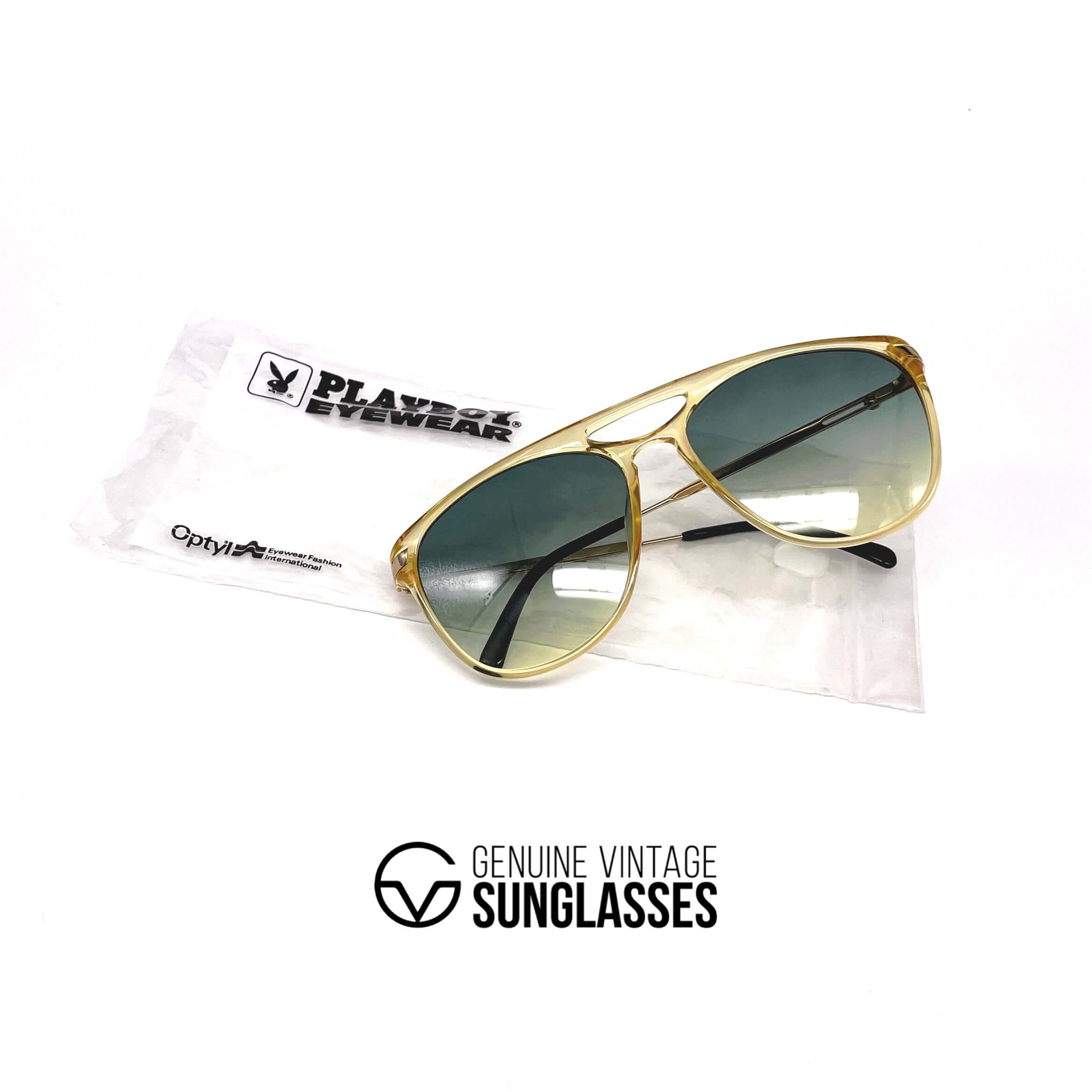 Vintage PLAYBOY 4667 aviator luxury sunglasses