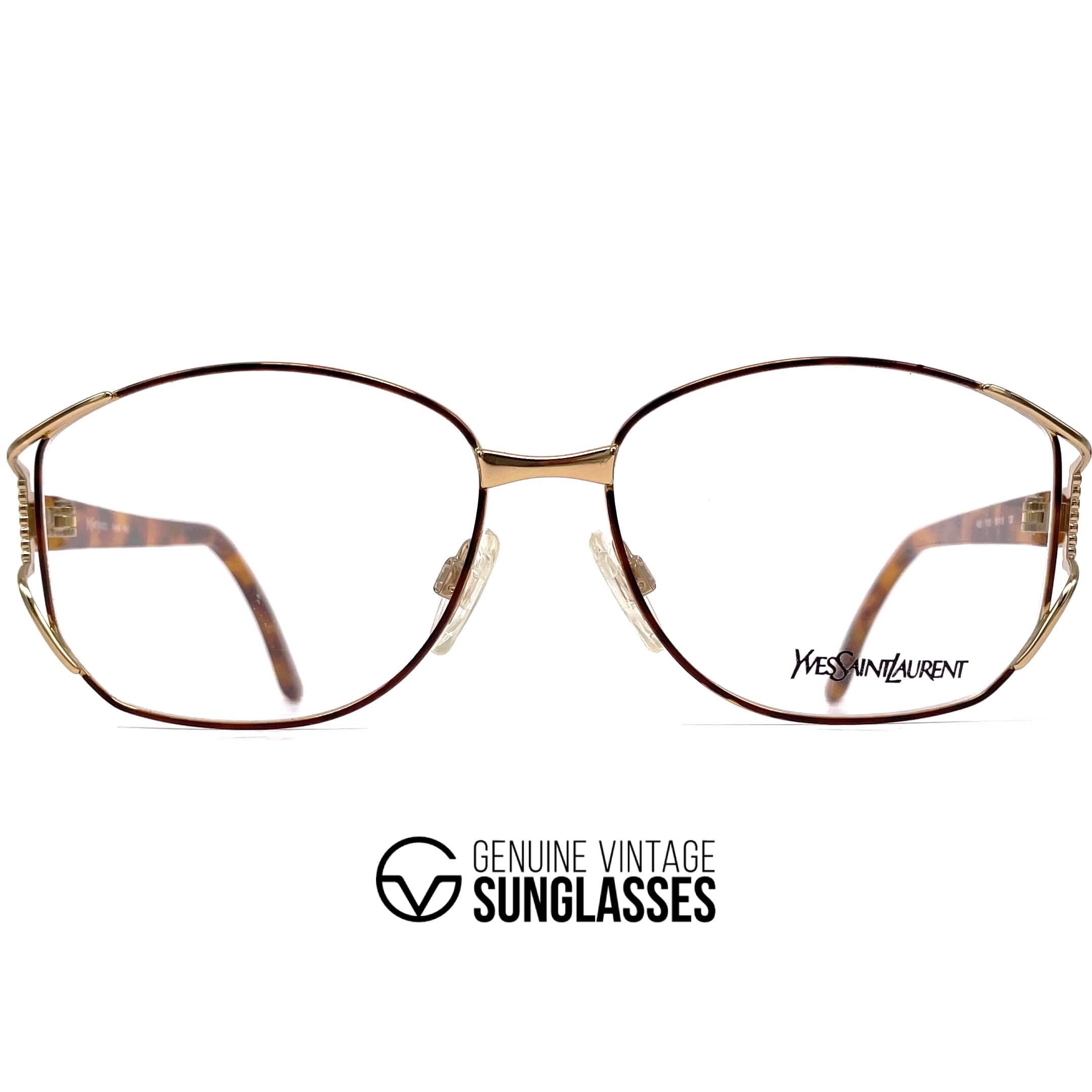 Vintage YVES SAINT LAURENT 4028 gold glasses frames