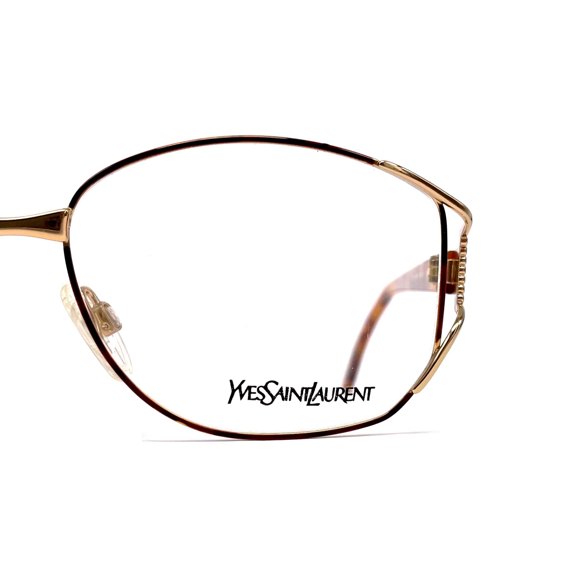 Vintage YVES SAINT LAURENT 4028 gold glasses frames