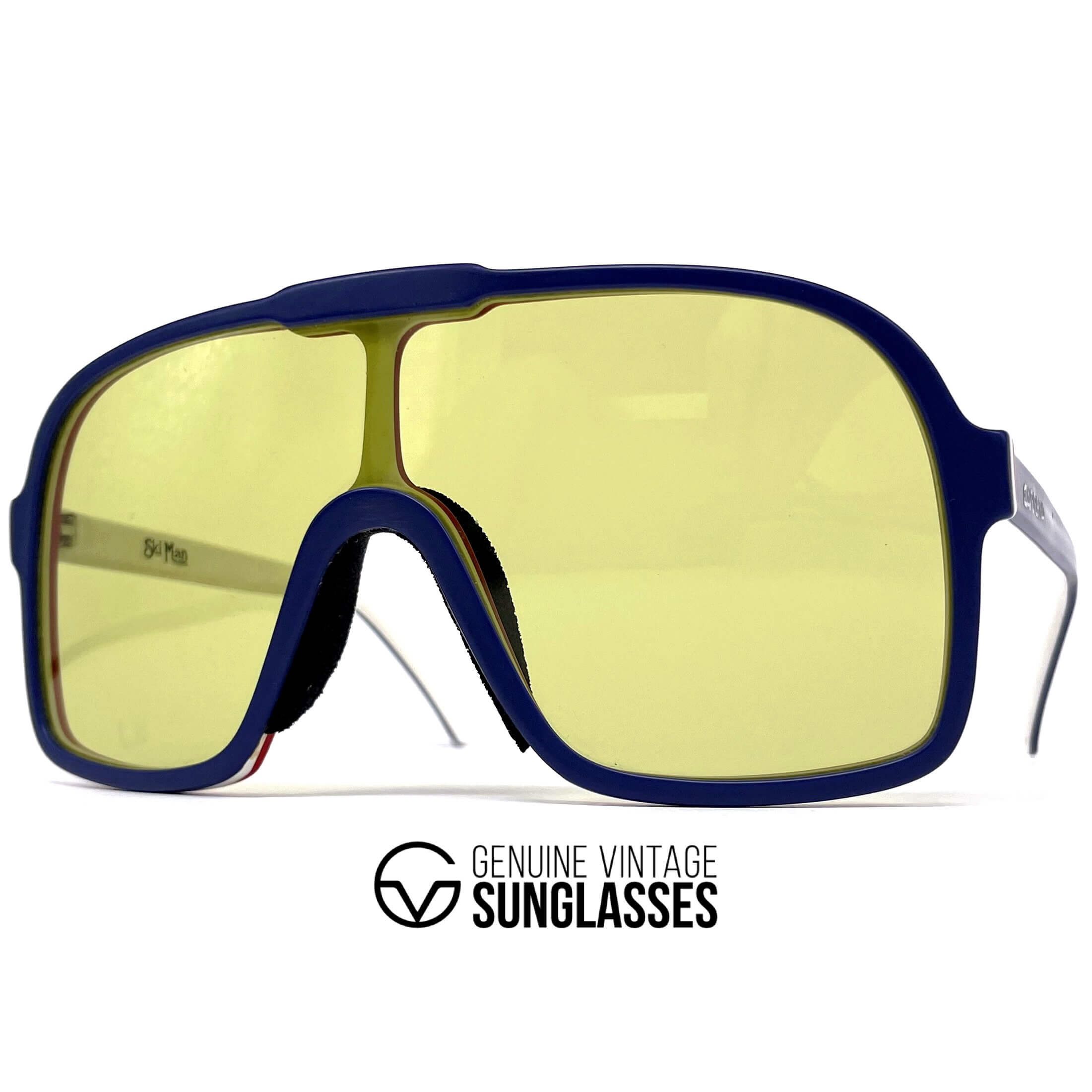 Vintage CARRERA 5530 Ski Man rare tricolore sports sunglasses