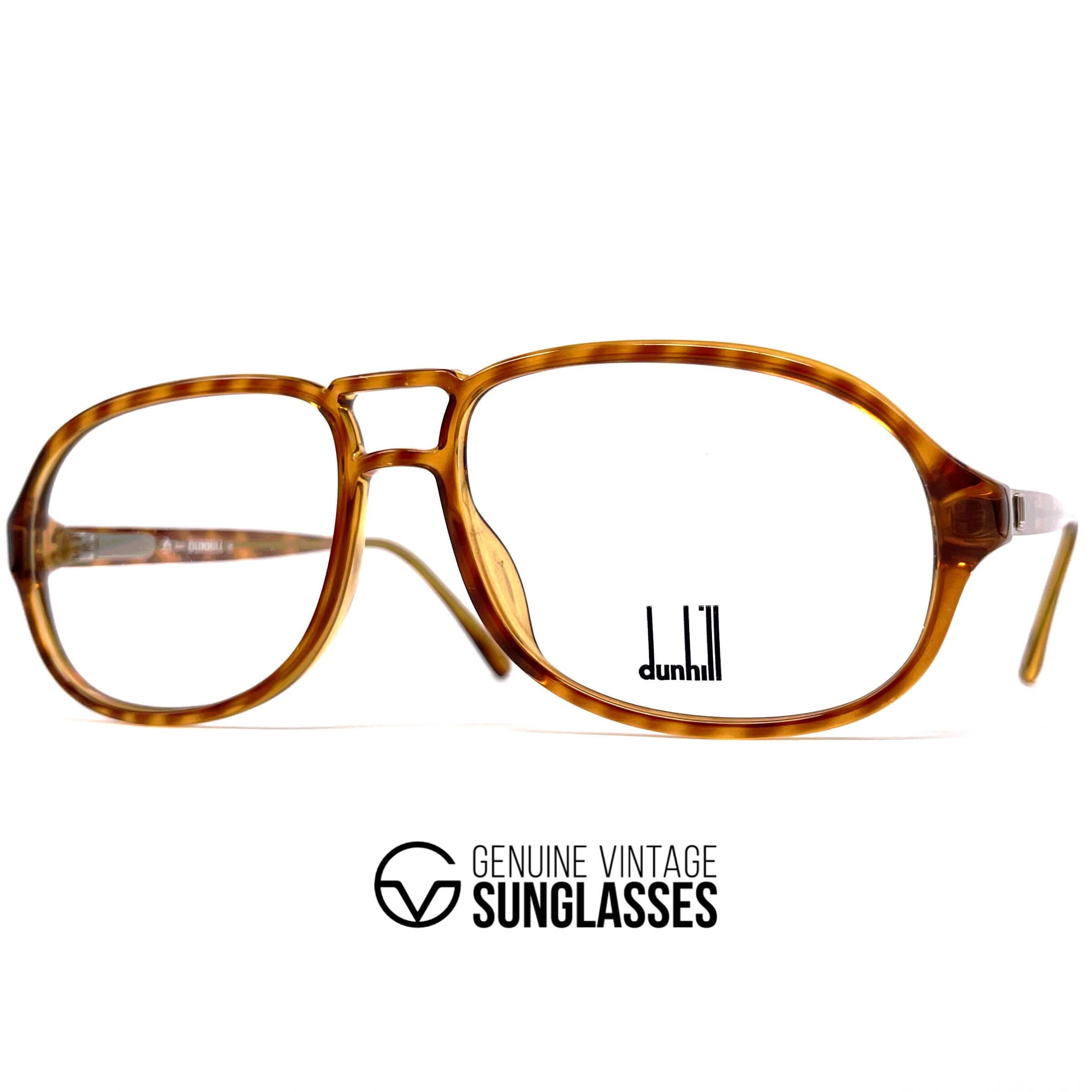 Vintage DUNHILL 6155 rare tortoise shell aviator glasses frames