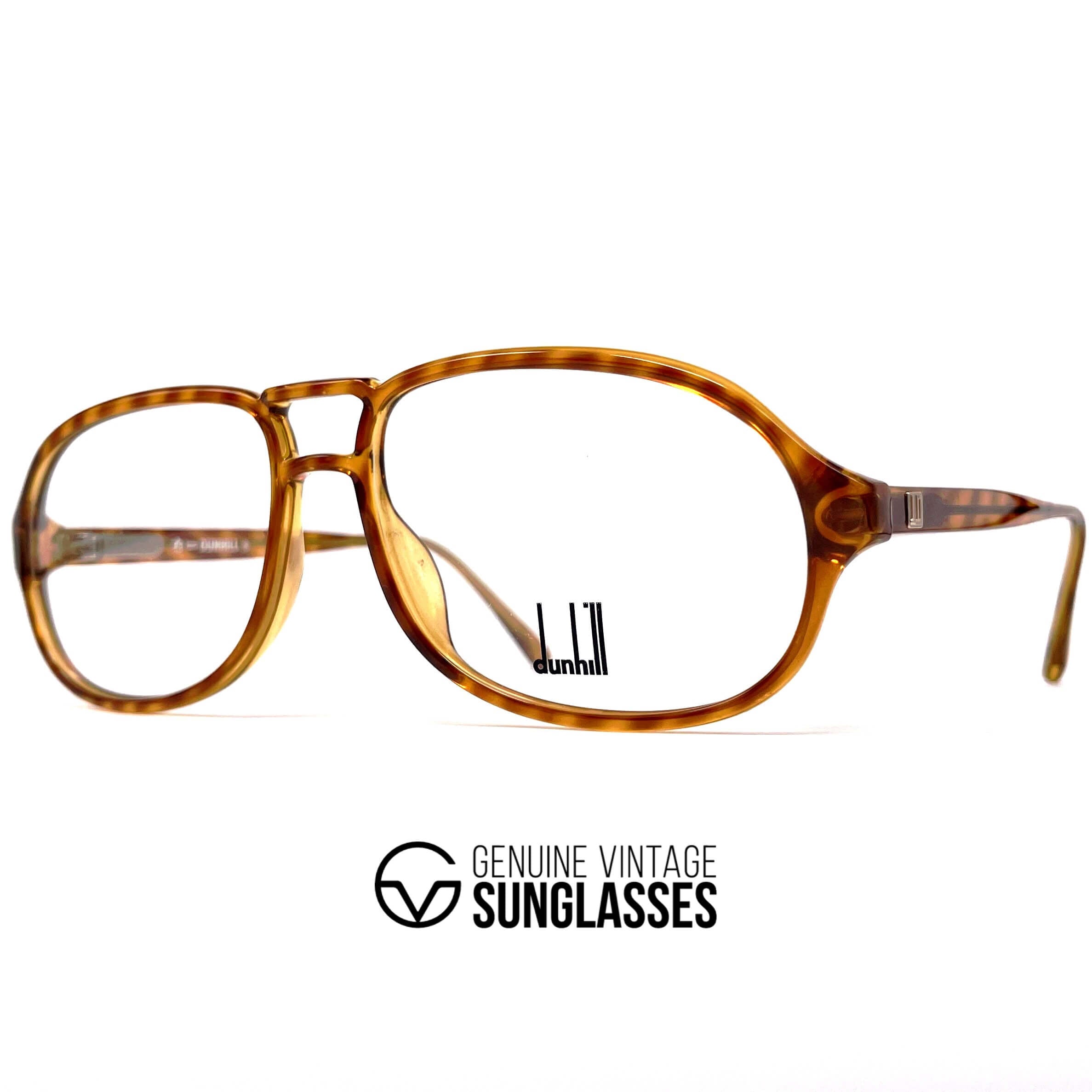 Vintage DUNHILL 6155 rare tortoise shell aviator glasses frames