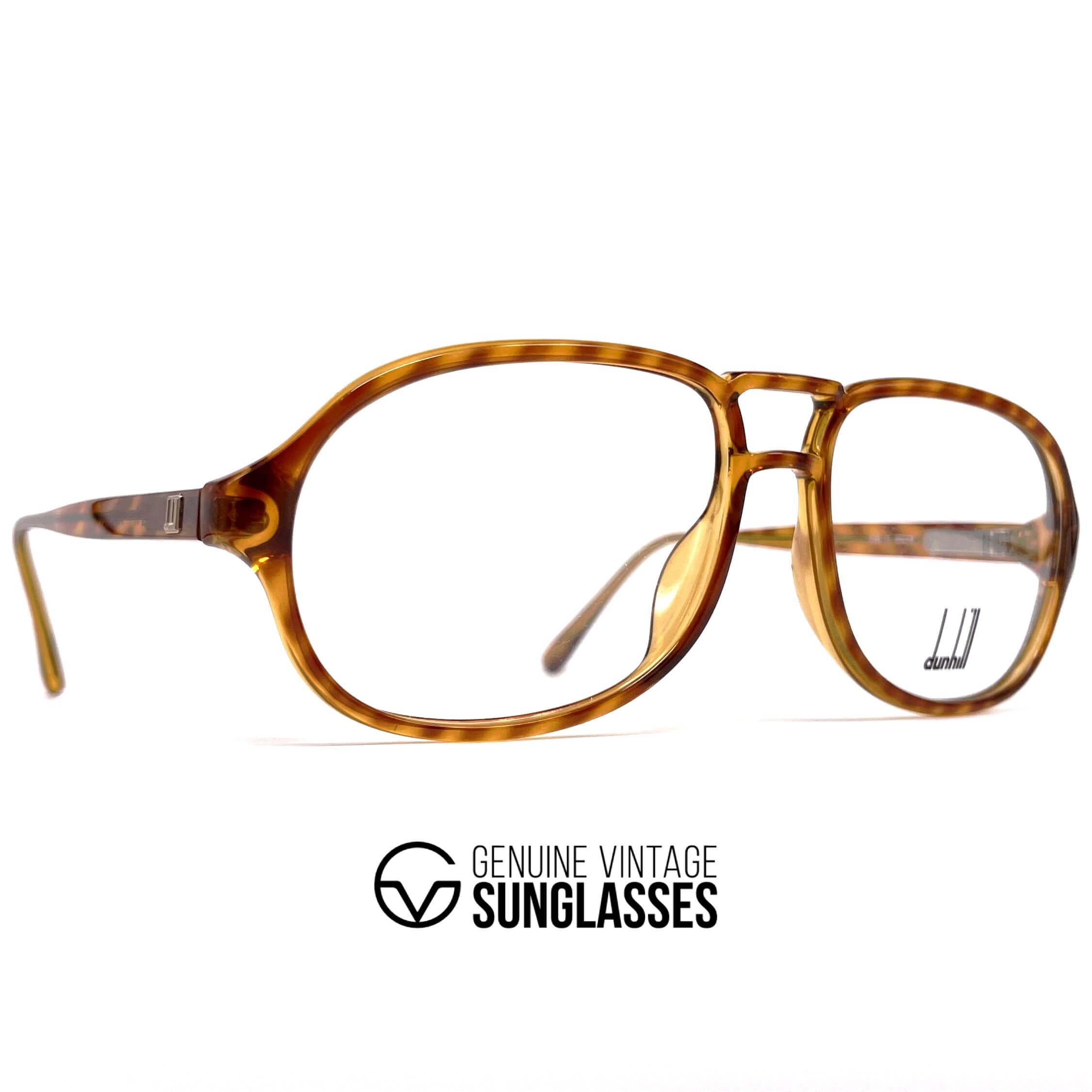 Vintage DUNHILL 6155 rare tortoise shell aviator glasses frames