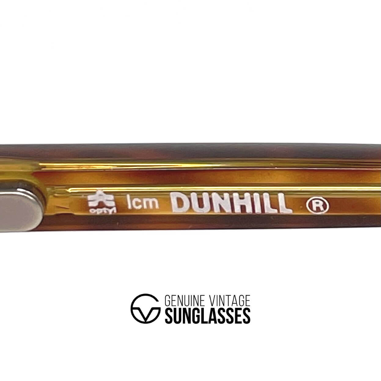 Vintage DUNHILL 6155 rare tortoise shell aviator glasses frames
