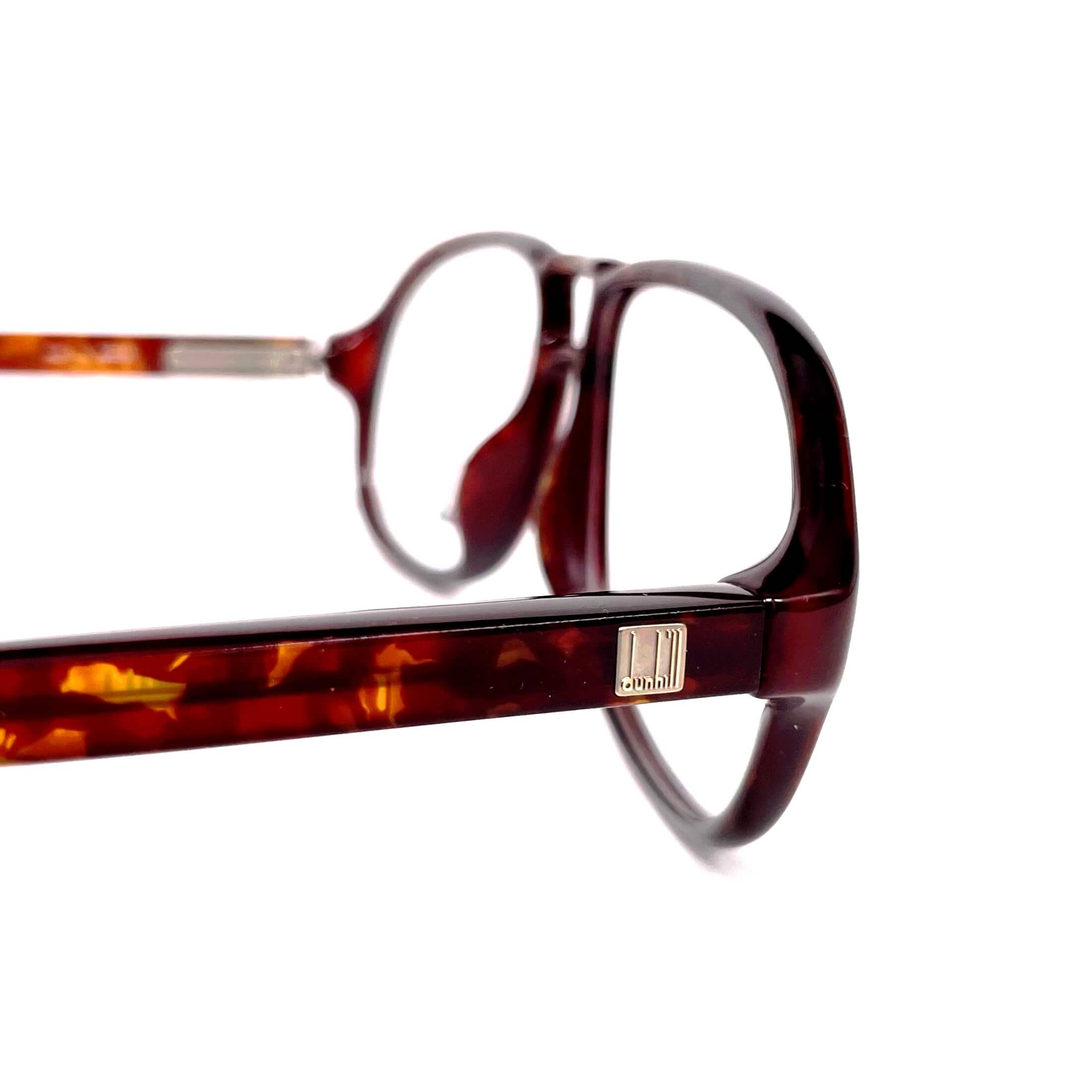 Vintage DUNHILL 6155 rare dark havana aviator glasses frames