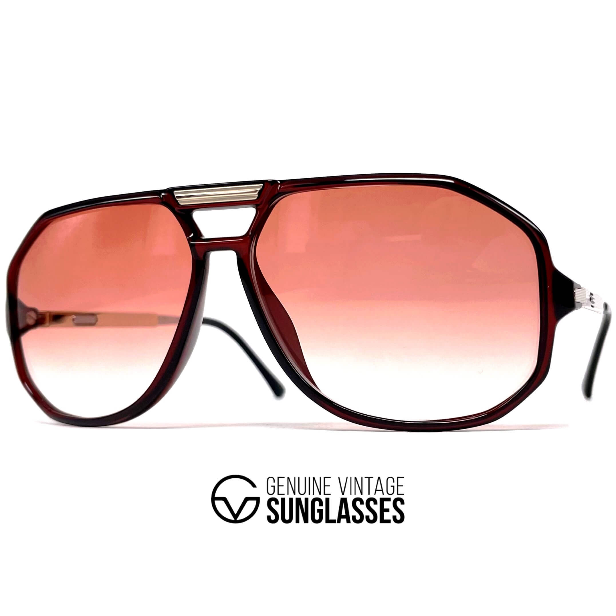 Vintage CARRERA 5316 VARIO red crystal aviator sunglasses