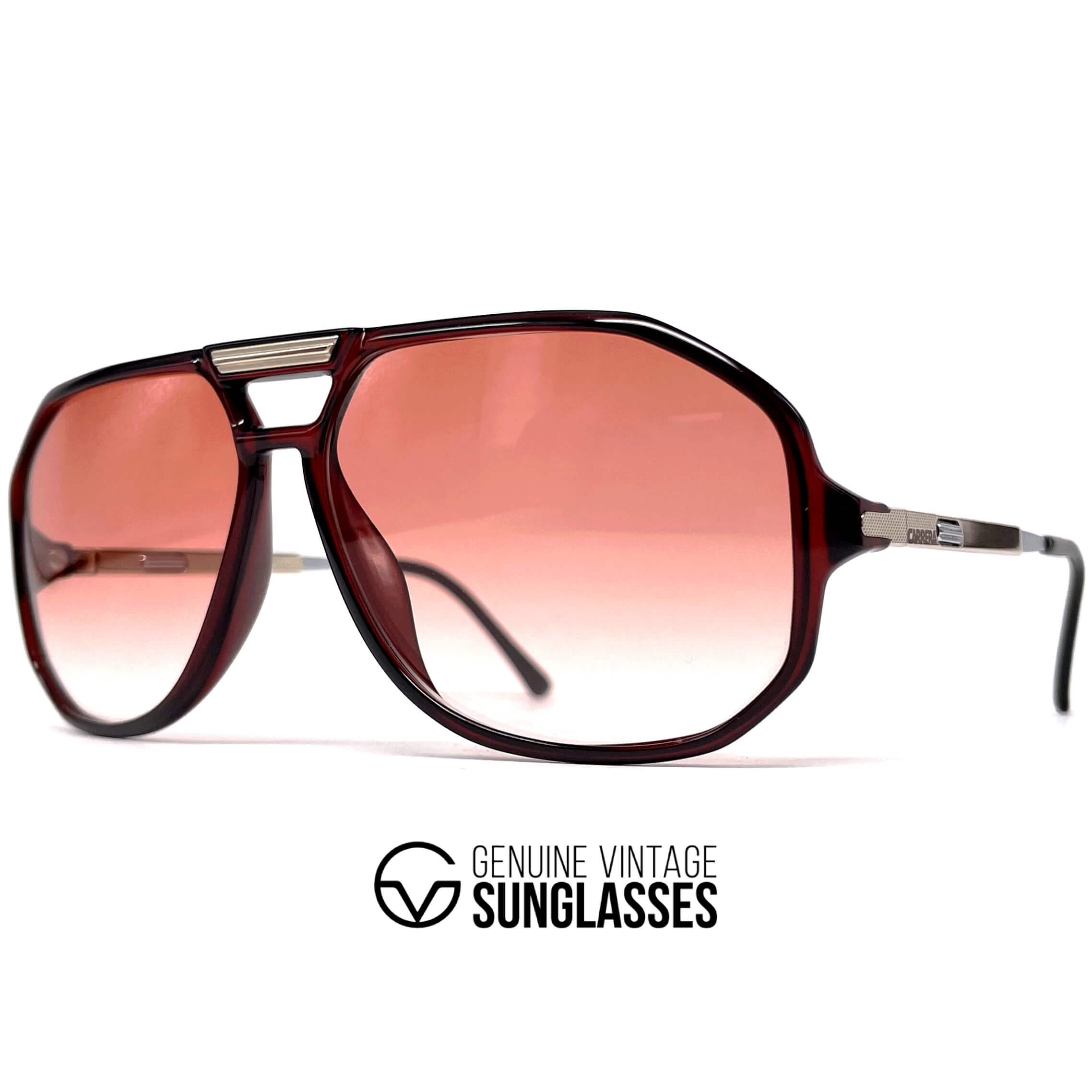 Vintage CARRERA 5316 VARIO red crystal aviator sunglasses
