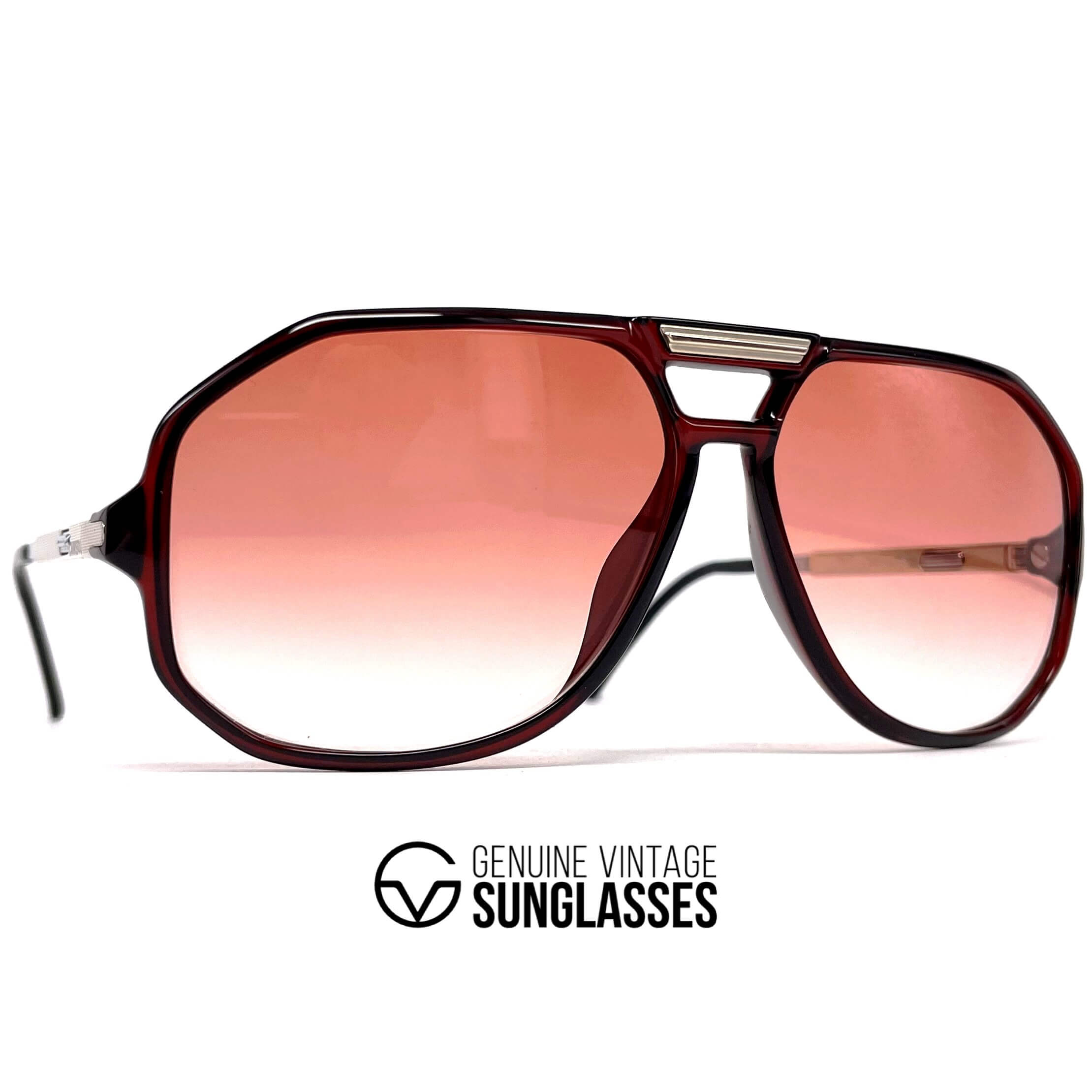 Vintage CARRERA 5316 VARIO red crystal aviator sunglasses