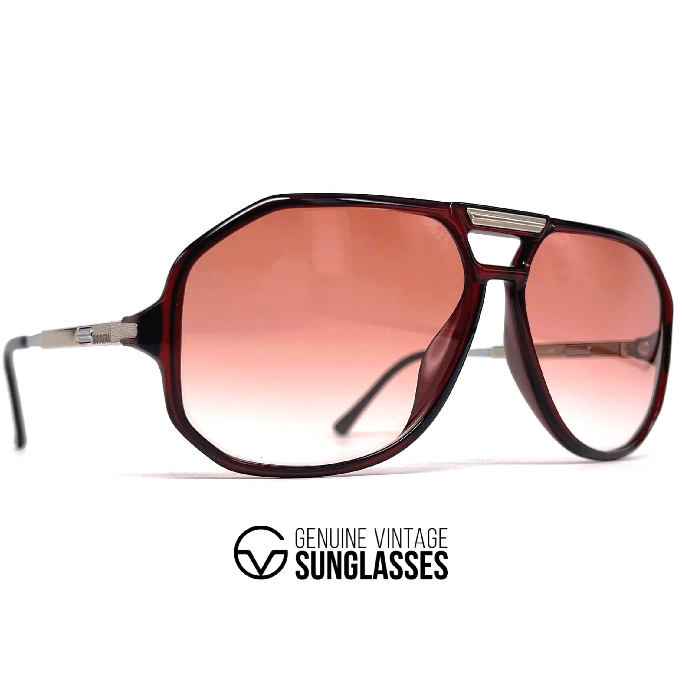 Vintage CARRERA 5316 VARIO red crystal aviator sunglasses