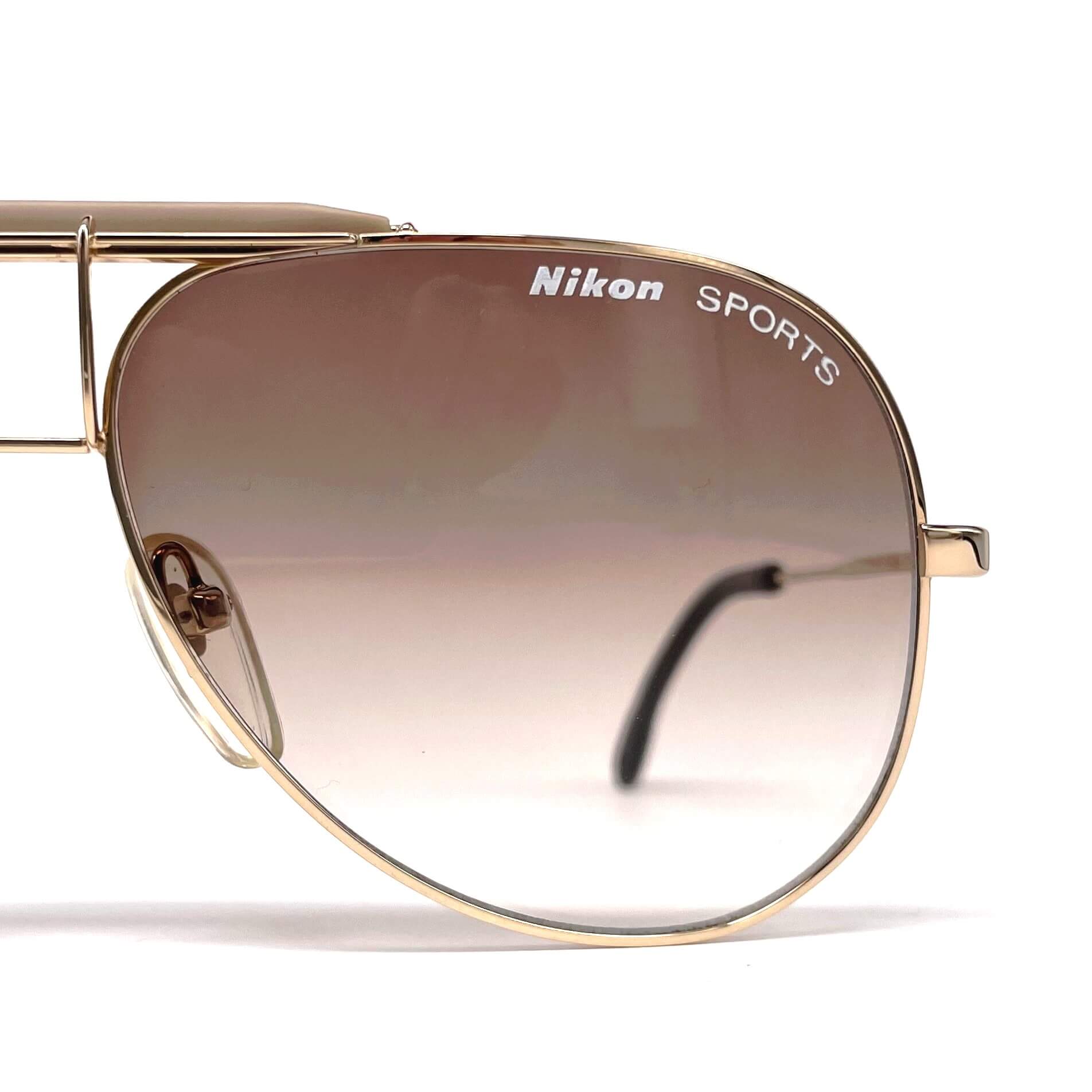 Vintage NIKON SP 4570 rare gold aviator sunglasses