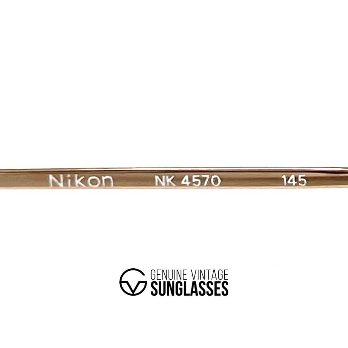 Vintage NIKON SP 4570 rare gold aviator sunglasses