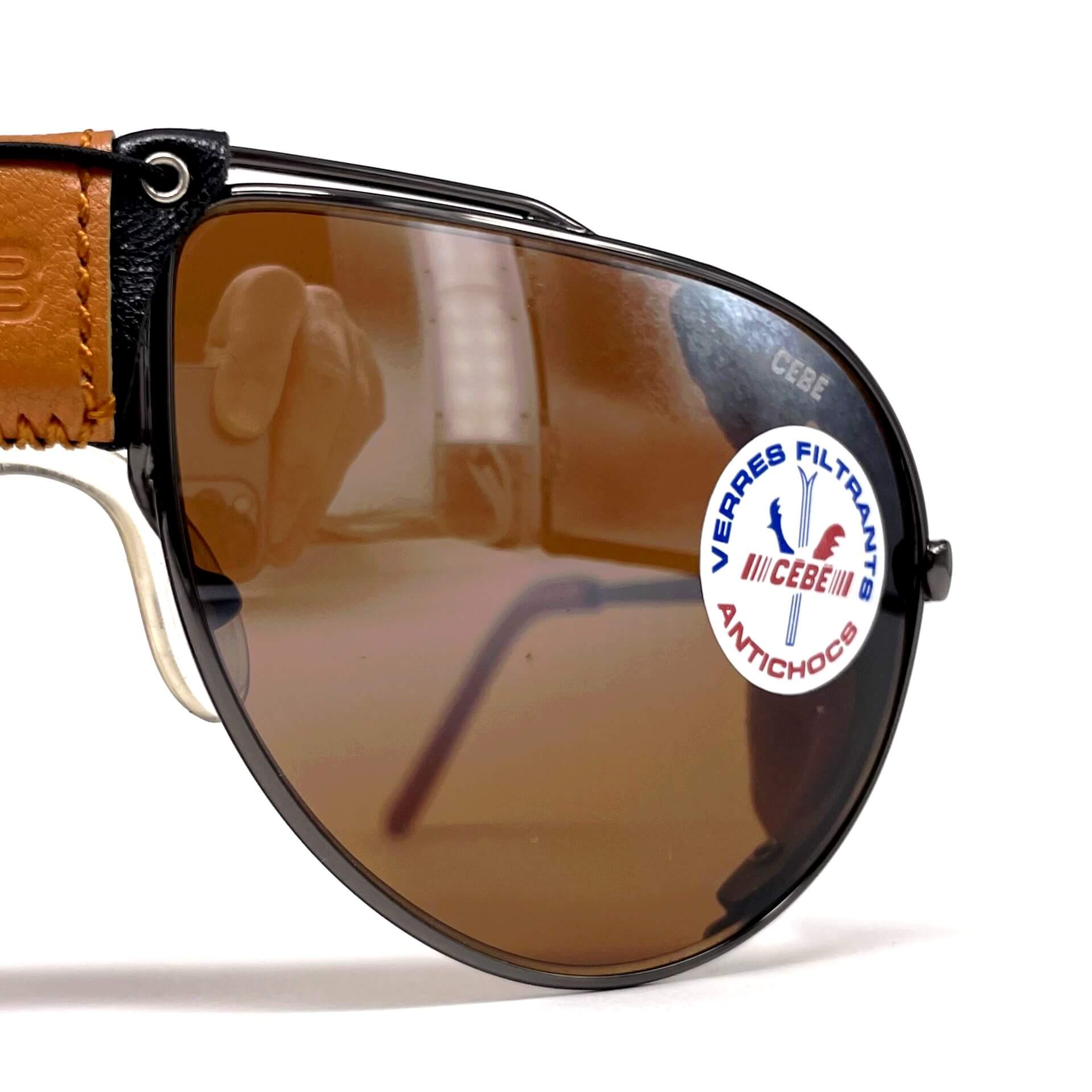 Vintage CEBE Dakar rare metal glacier sunglasses