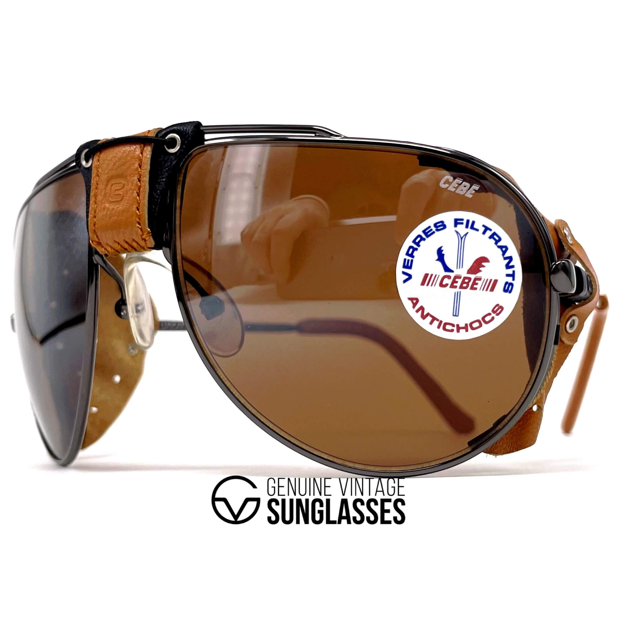 Vintage CEBE Dakar rare metal glacier sunglasses