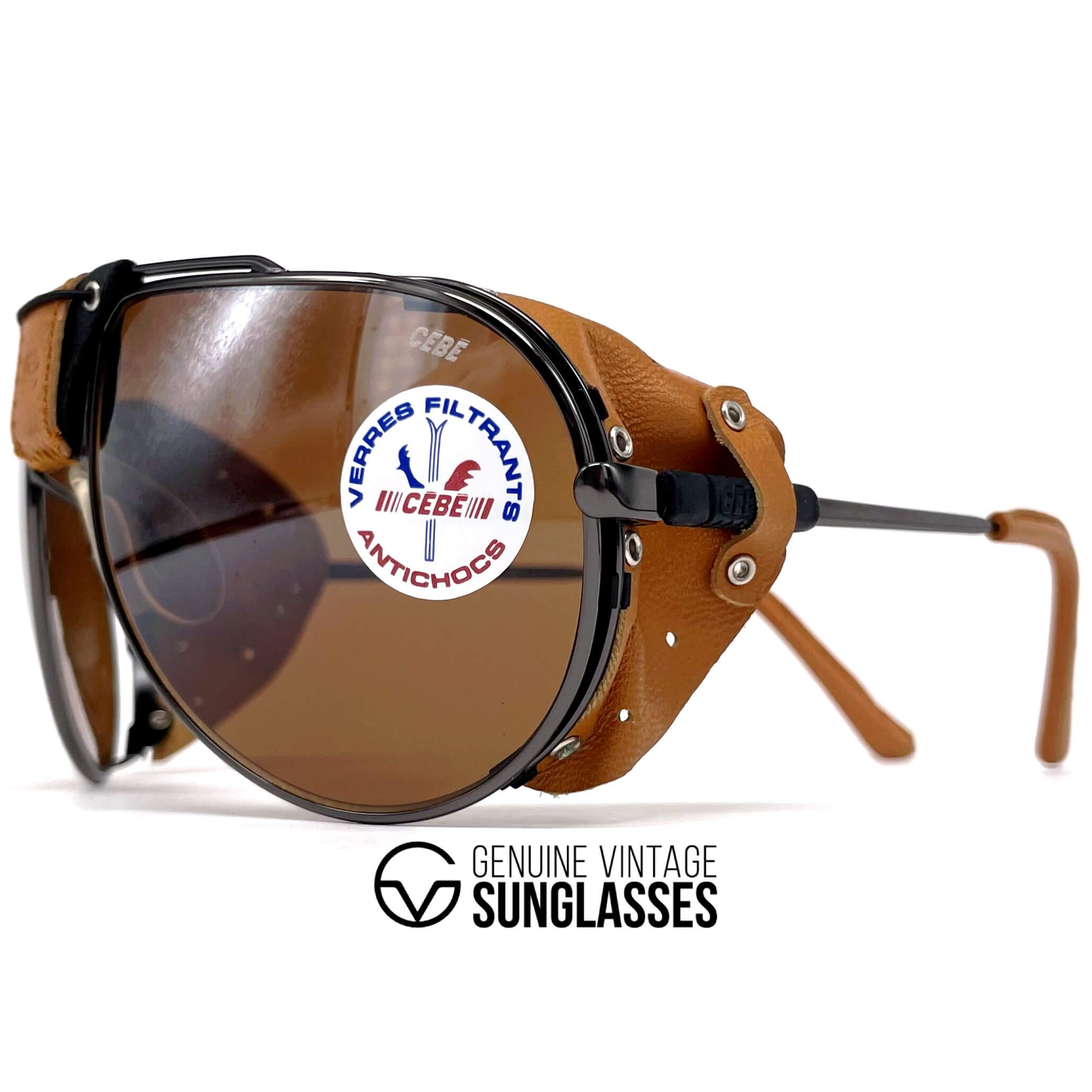 Vintage CEBE Dakar rare metal glacier sunglasses