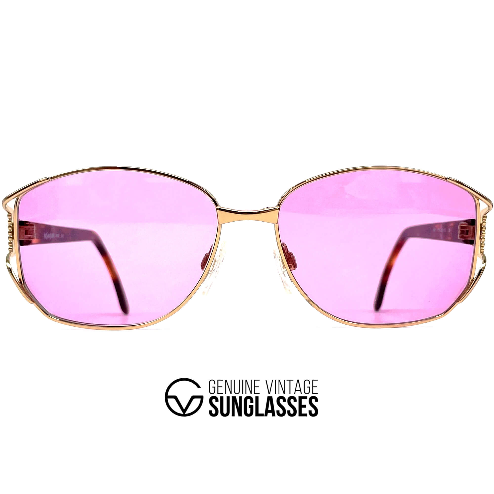 Vintage YVES SAINT LAURENT 4028 gold sunglasses