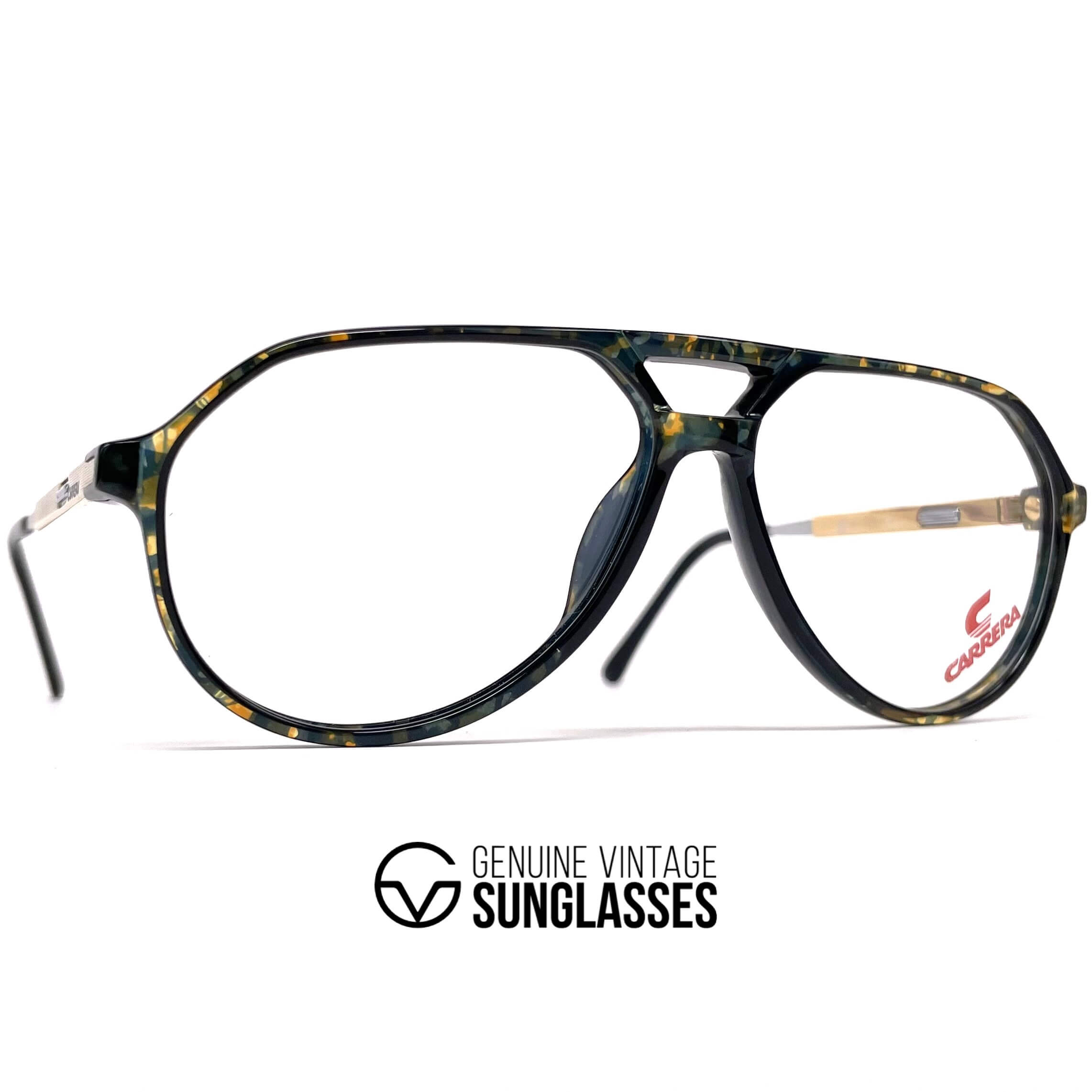 Vintage CARRERA 5389 VARIO marbled aviator glasses frames