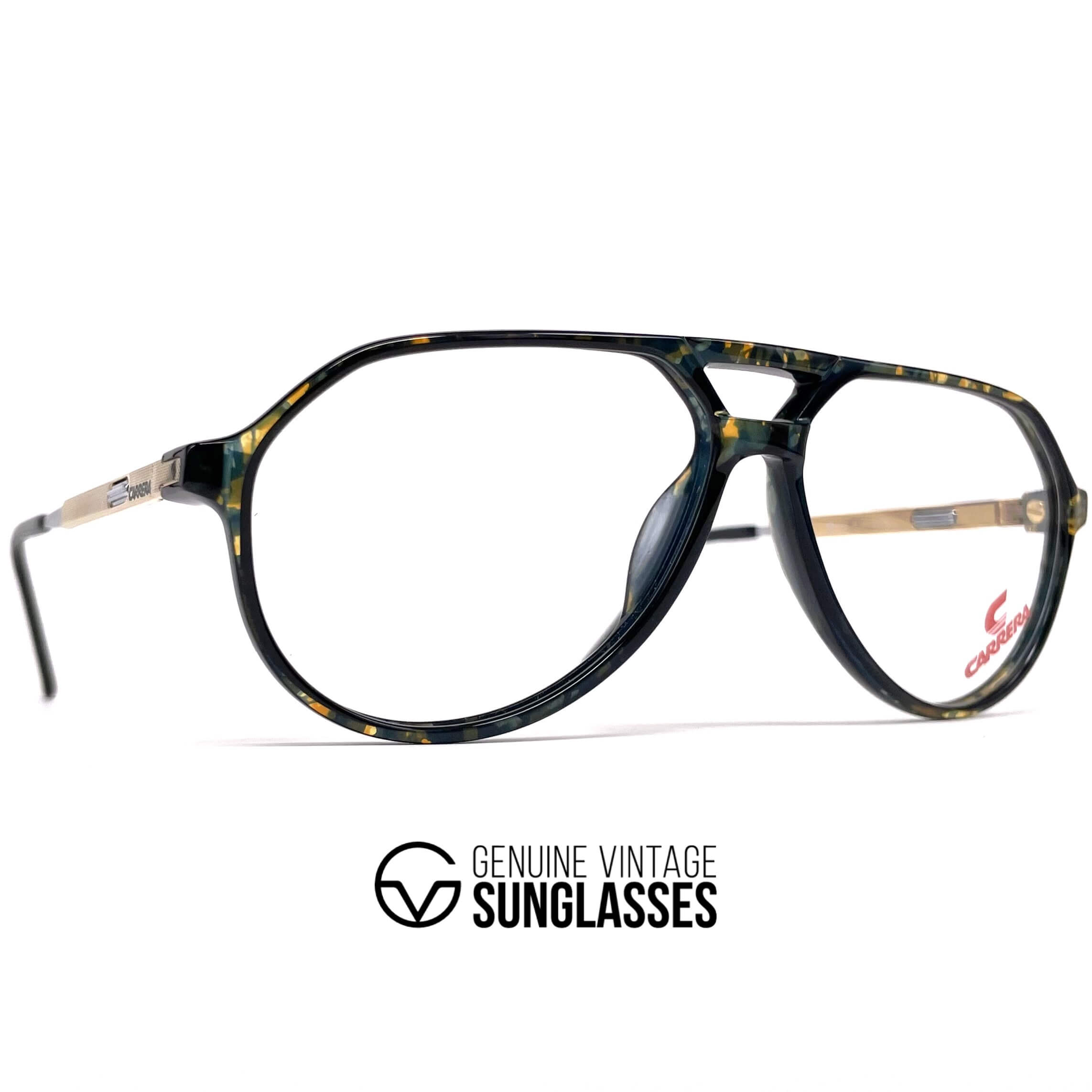 Vintage CARRERA 5389 VARIO marbled aviator glasses frames