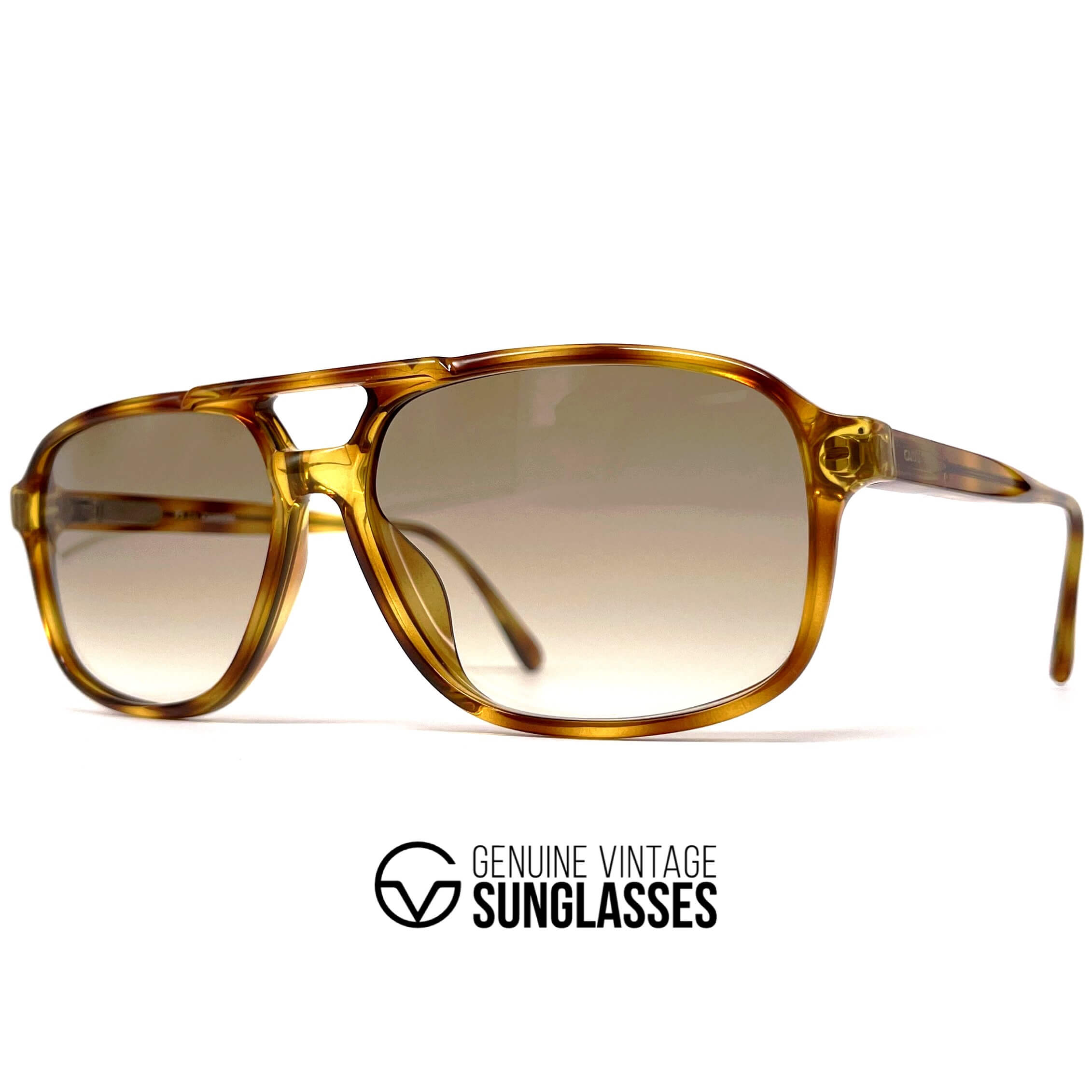 Vintage CARRERA 5394 tortoise shell aviator designer sunglasses