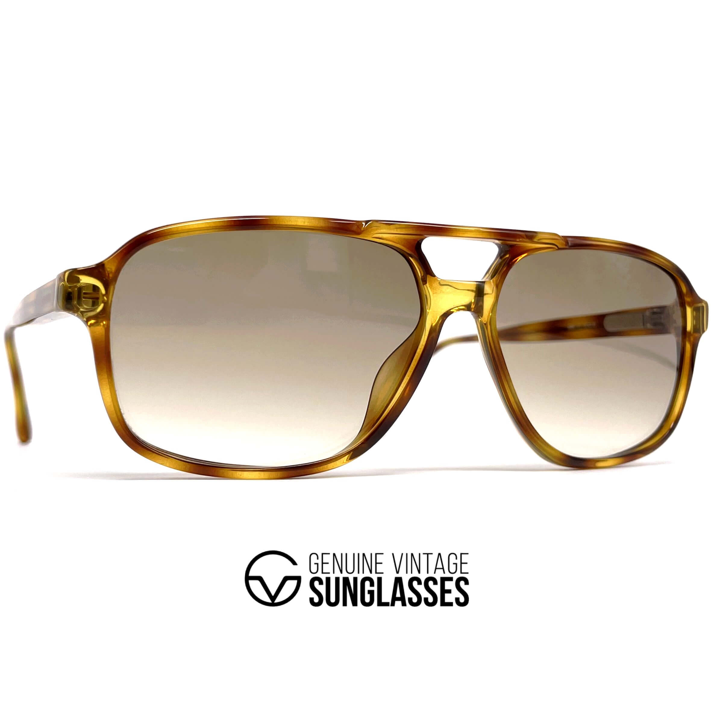Vintage CARRERA 5394 tortoise shell aviator designer sunglasses