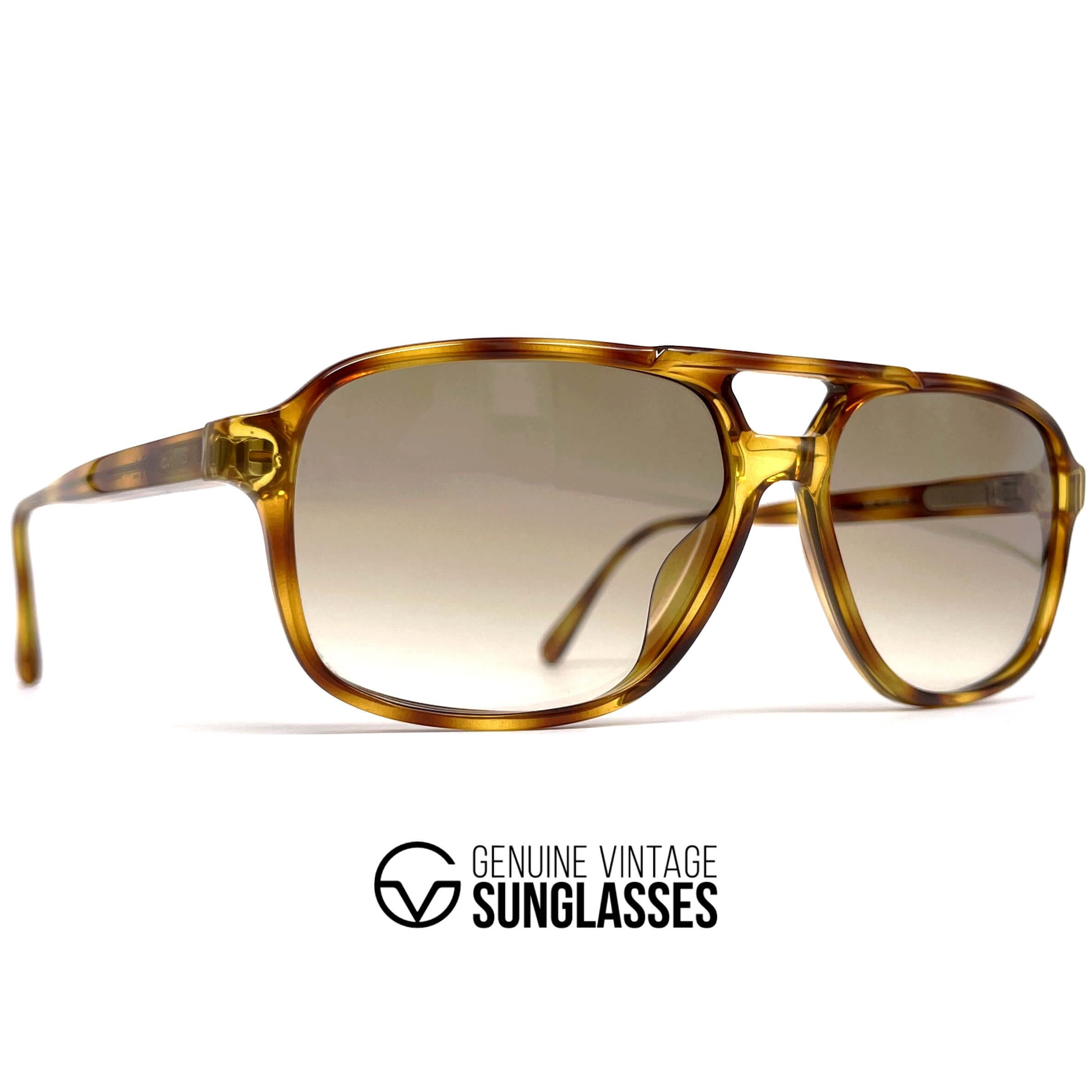 Vintage CARRERA 5394 tortoise shell aviator designer sunglasses