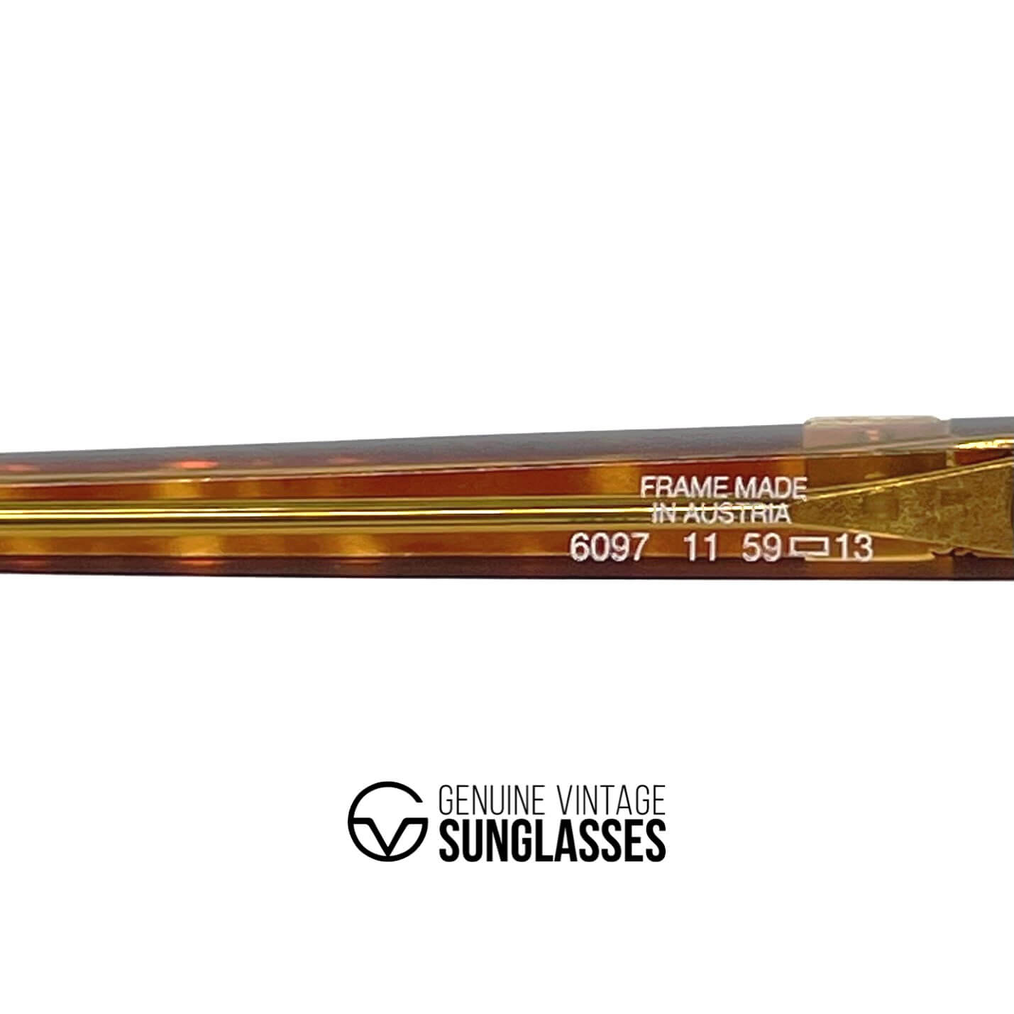 Vintage DUNHILL 6097 tortoise orange luxury sunglasses